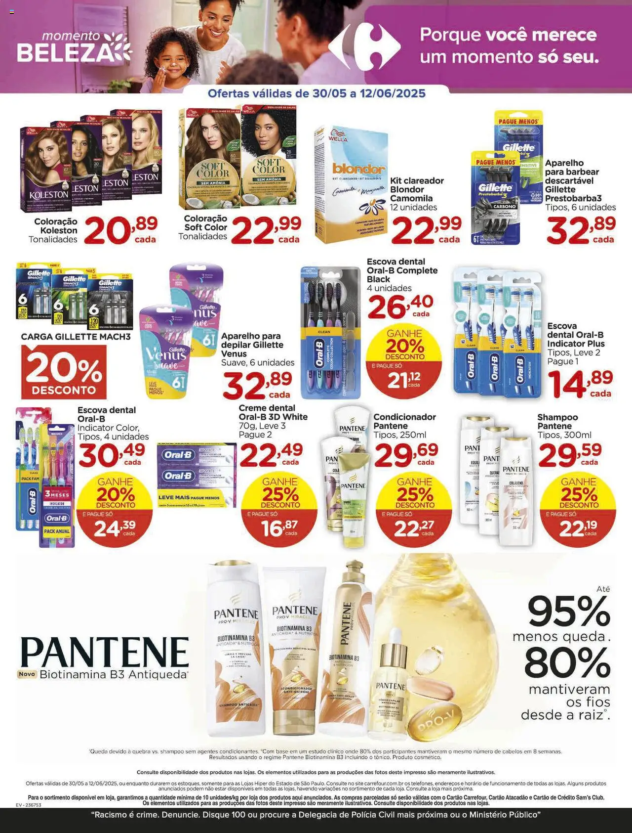 Carrefour Folheto - válido de 30.05.2025 | Página: 3 | Produtos: Cola, Shampoo pantene, Creme, Creme dental