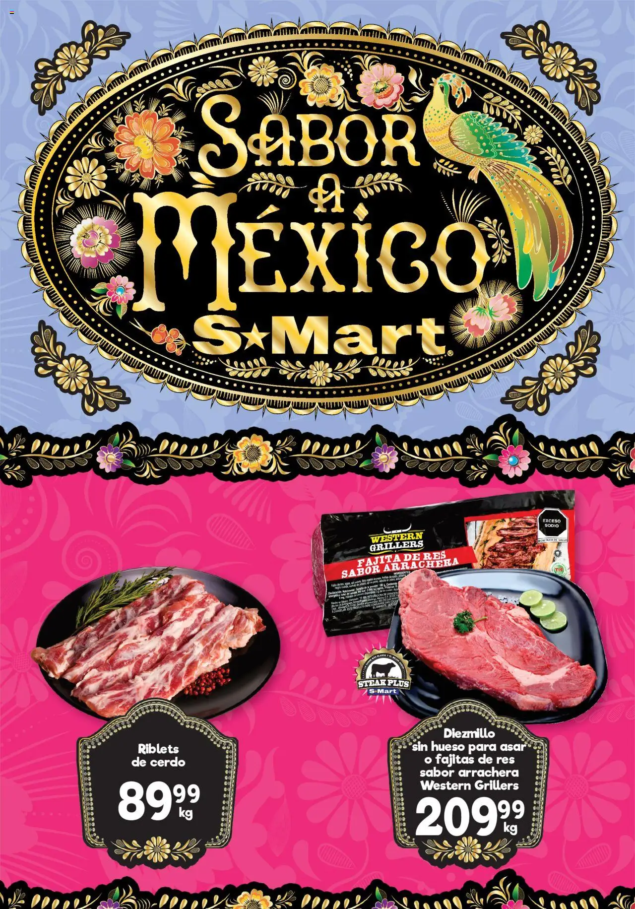 Nuevas ofertas de S-Mart válidas en toda la República Mexicana desde el 12.09.2025. ¡Encuentra las mejores ofertas en S-Mart - Folleto de Feria - Matamoros! | Página: 2 | Productos: Cerdo, Res