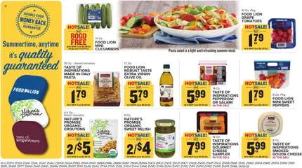 Food Lion Weekly NC - valid from 25.06.2025 | Page: 14 | Products: Peppers, Oil, Pasta, Salad
