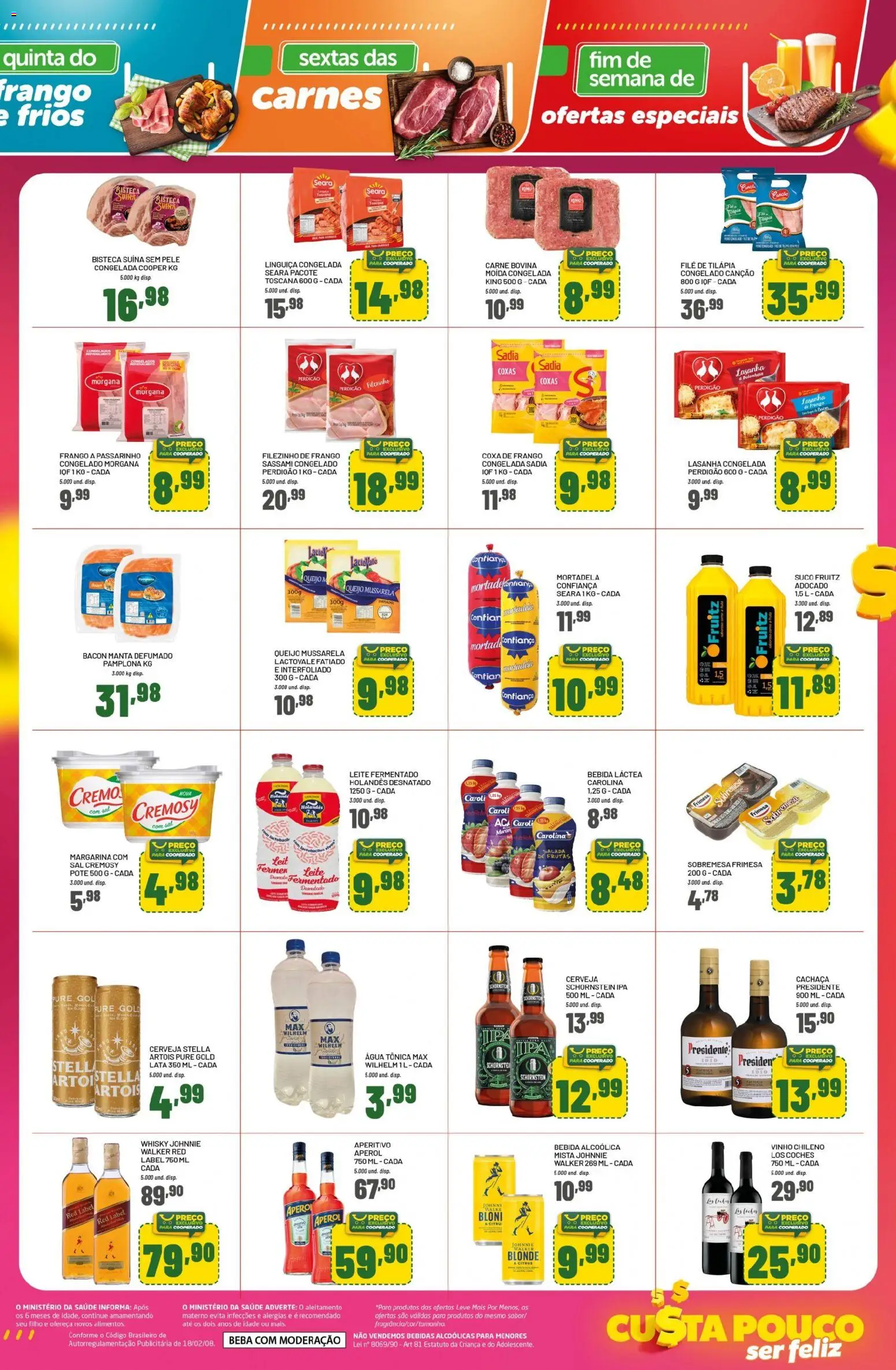 Cooper Folheto - válido de 27.10.2025 | Página: 3 | Produtos: Queijo, Tilápia, Vinho, Frango