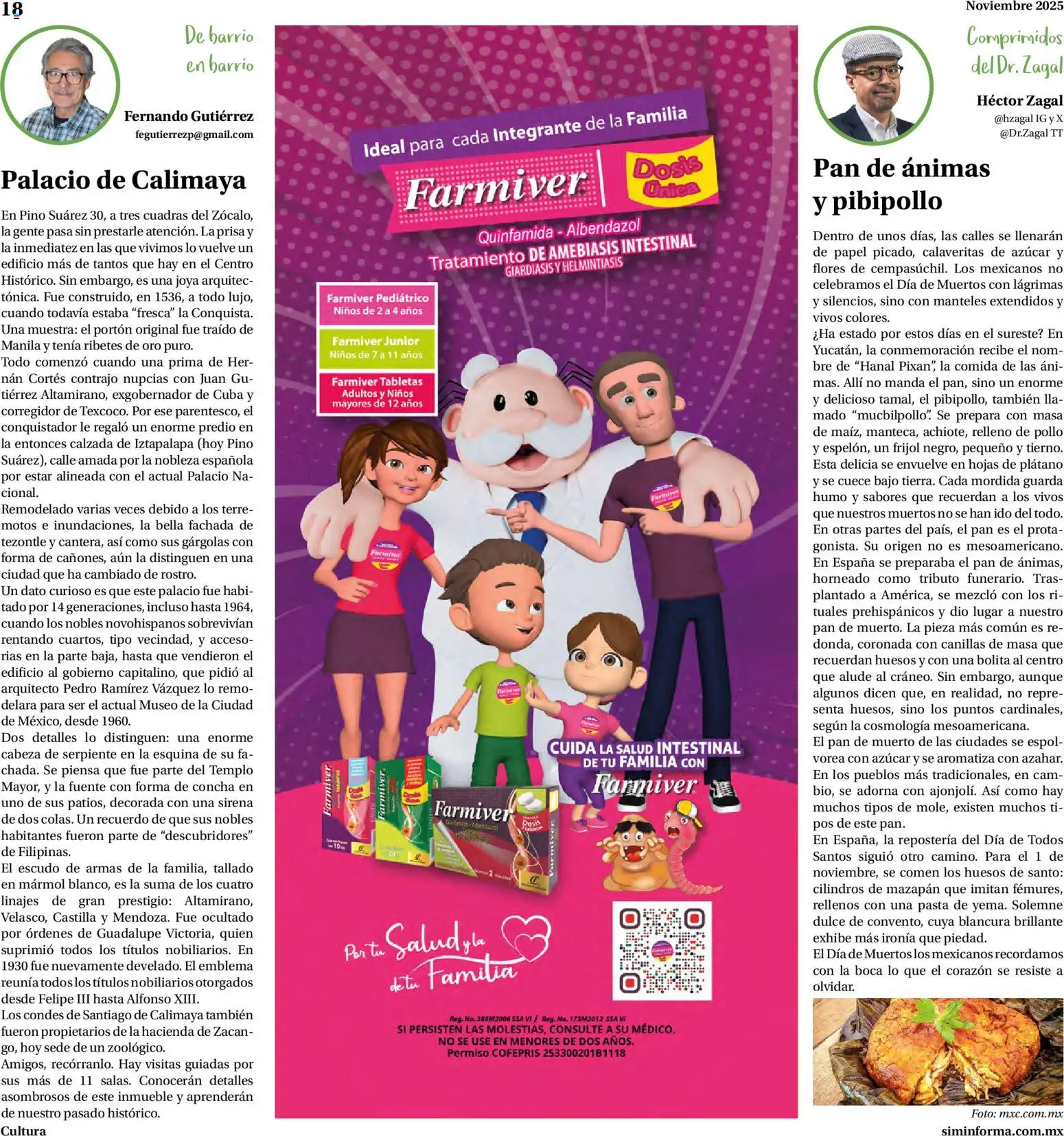 Nuevas ofertas de Farmacias Similares válidas en toda la República Mexicana desde el 01.11.2025. ¡Encuentra las mejores ofertas en Farmacias Similares catálogo! | Página: 18