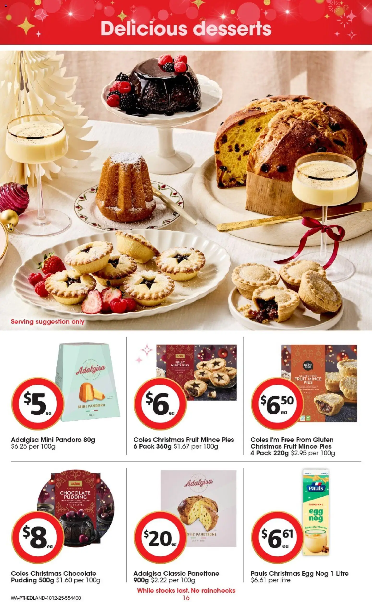 Coles catalogue - valid from 10.12.2025 | Page: 17 | Products: Chocolate, Pudding, Pies