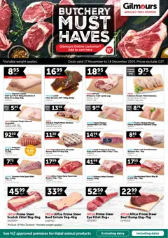 Gilmours - Butchery Must Haves preview  - valid from 17.11.2025