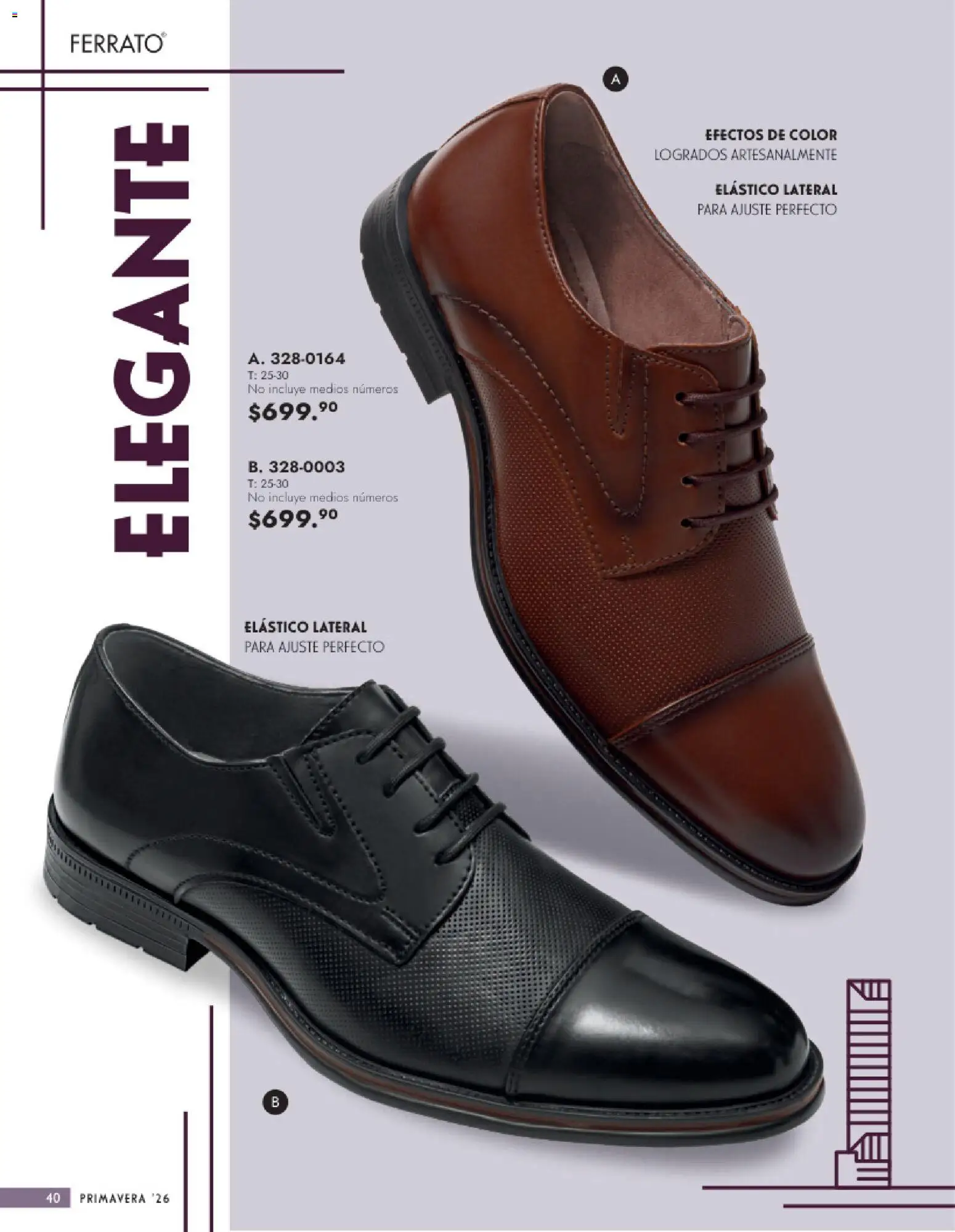 Nuevas ofertas de Andrea válidas en toda la República Mexicana desde el 25.01.2026. ¡Encuentra las mejores ofertas en Andrea catálogo Calzado Caballero! | Página: 40