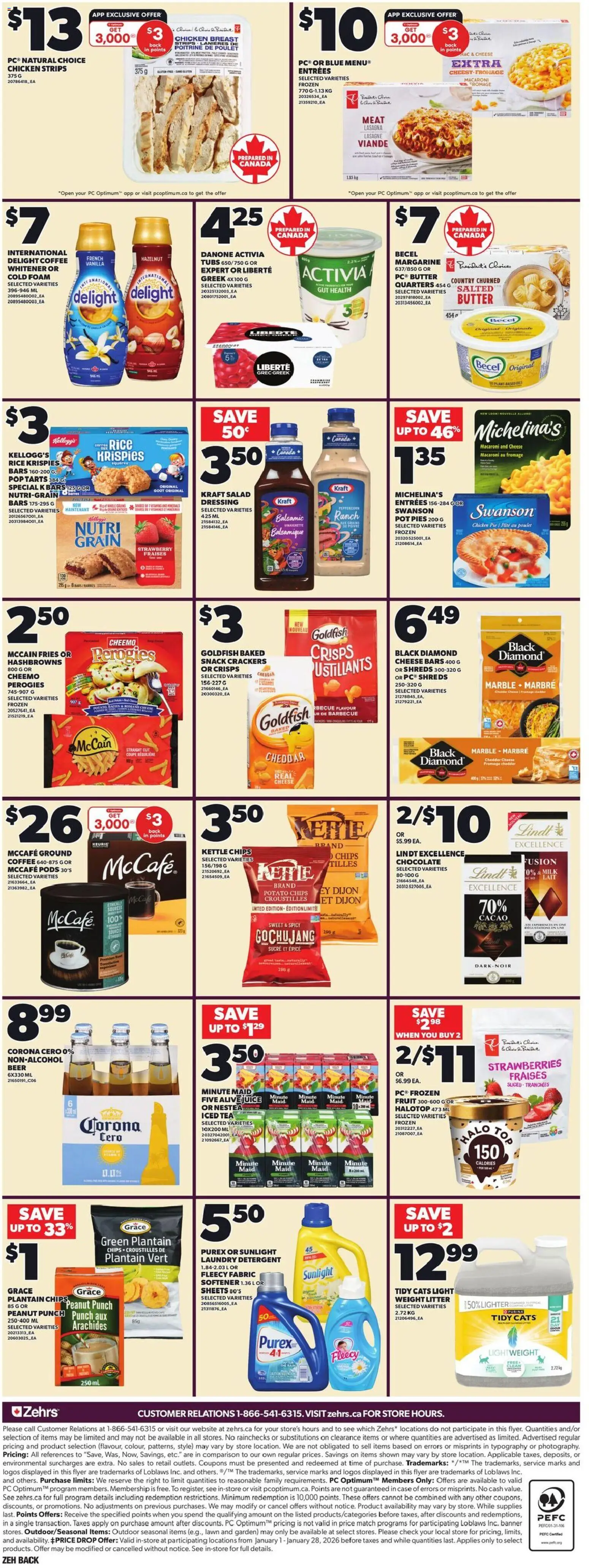 Zehrs flyer valid from 01.01.2026 | Page: 4 | Products: Rice, Tea, Case, Cheese