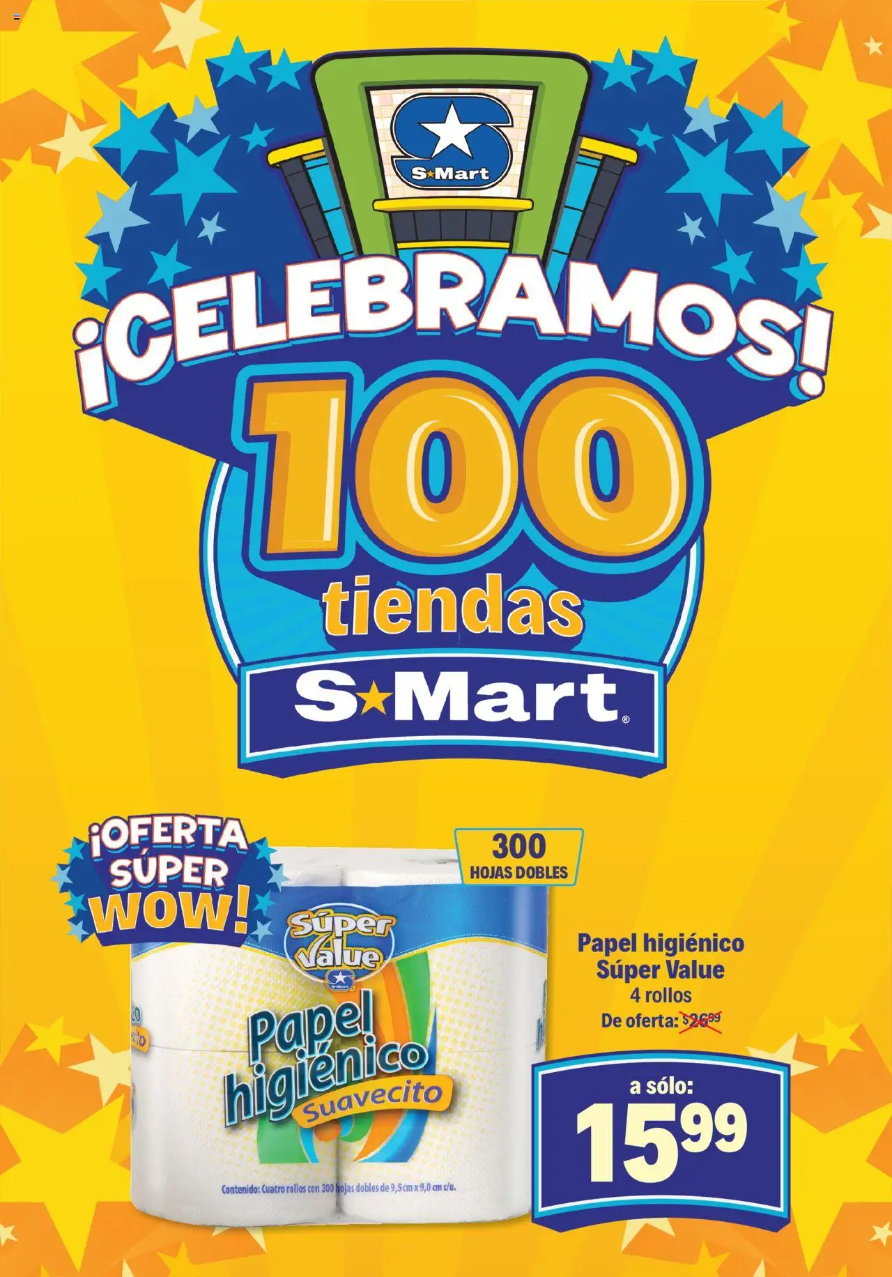Nuevas ofertas de S-Mart válidas en toda la República Mexicana desde el 23.09.2025. ¡Encuentra las mejores ofertas en S-Mart - Folleto de Feria - Juarez! | Página: 2 | Productos: Papel higiénico