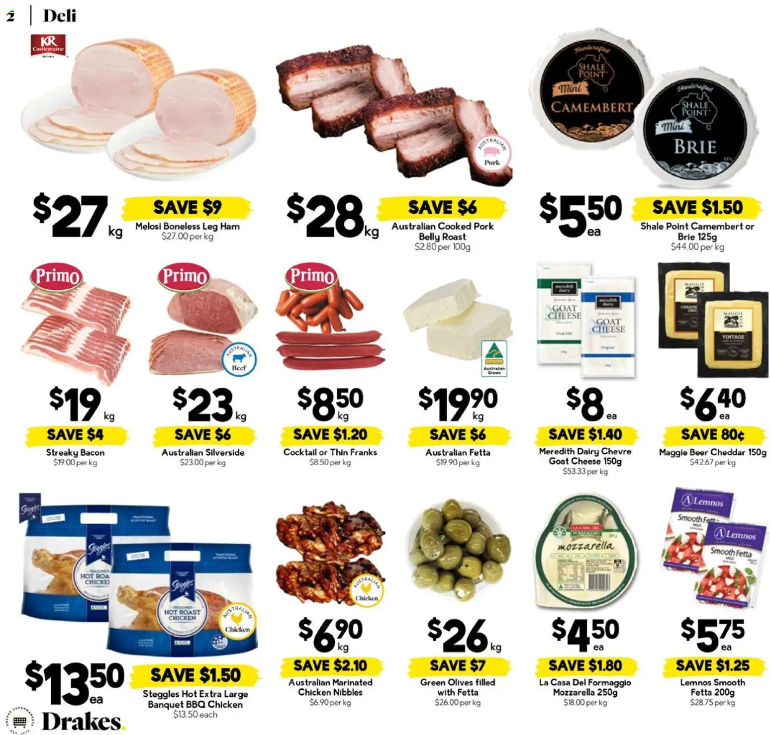 Drakes catalogue - valid from 18.02.2026 | Page: 2 | Products: Dairy, Cheese, Chicken, Pork