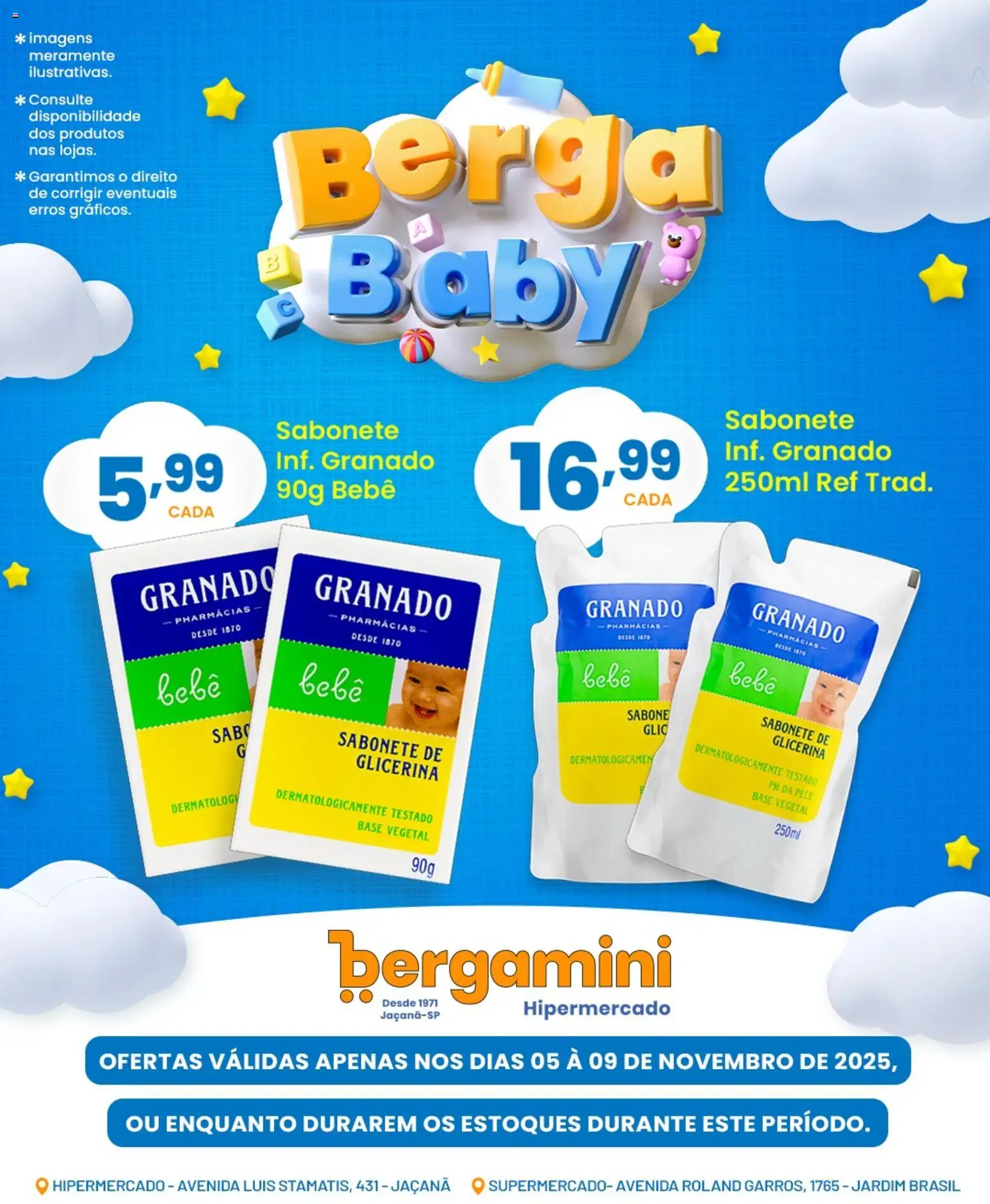 Supermercado Bergamini Folheto - válido de 05.11.2025 | Página: 6 | Produtos: Base, Sabonete