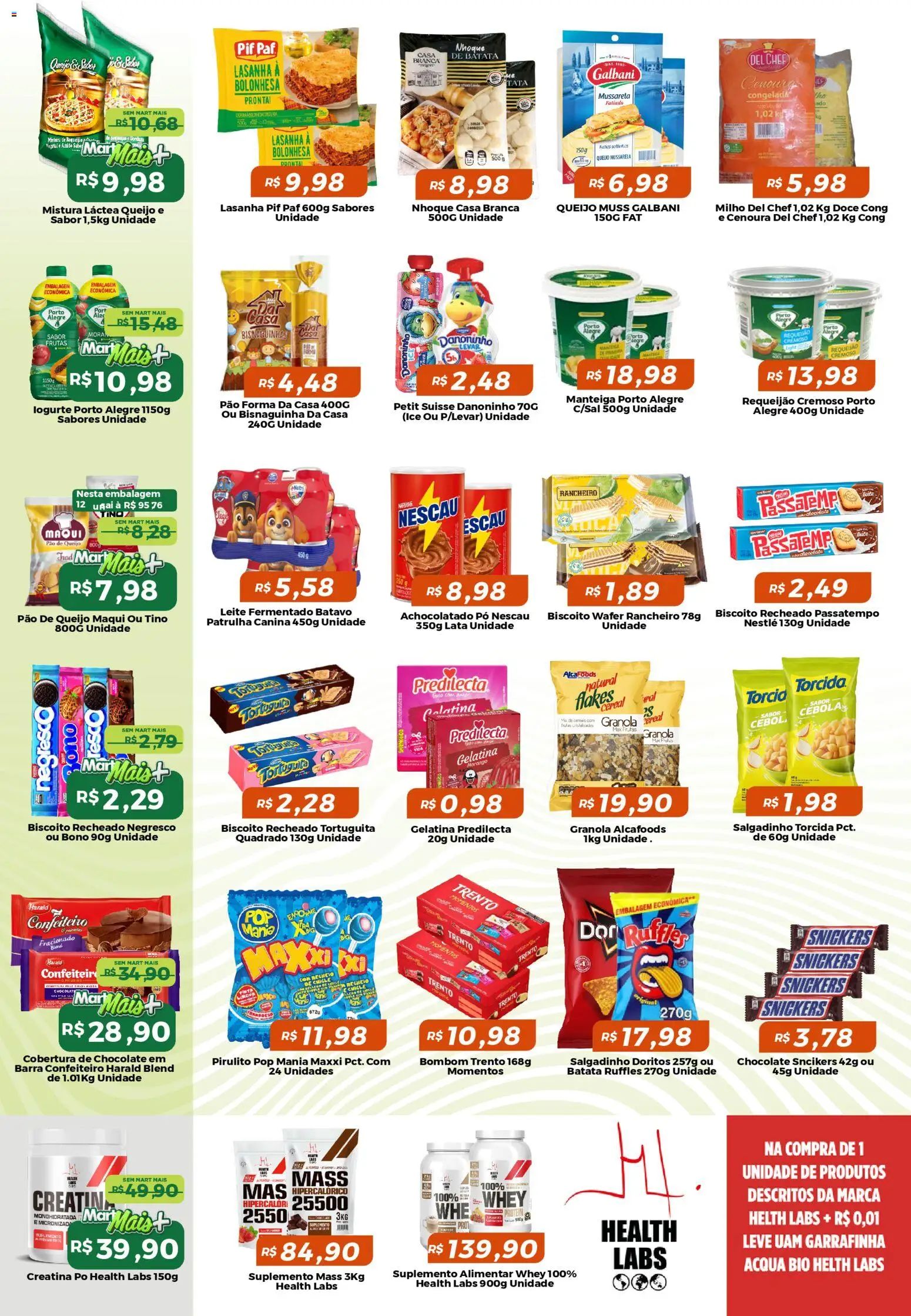 Mart Minas Folheto - válido de 16.04.2026 | Página: 3 | Produtos: Creatina, Cebola, Pó, Achocolatado