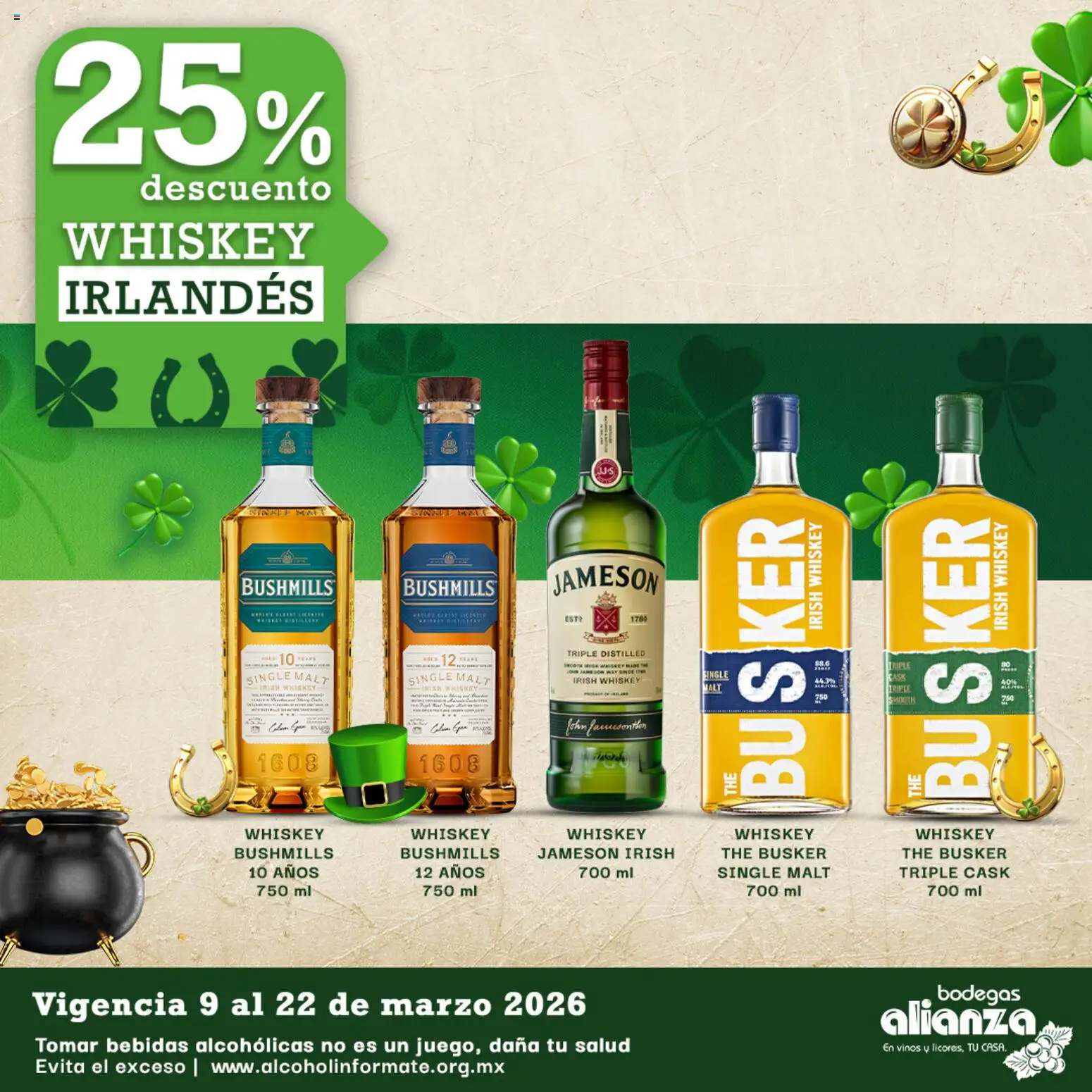Nuevas ofertas de Bodegas Alianza válidas en toda la República Mexicana desde el 09.03.2026. ¡Encuentra las mejores ofertas en Bodegas Alianza catálogo Ofertas! | Página: 4 | Productos: Whiskey