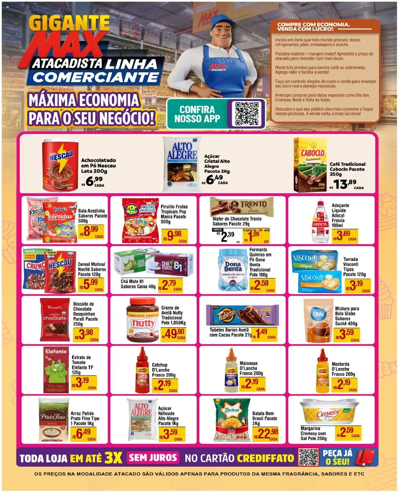 Max Atacadista Folheto - válido de 23.07.2025 | Página: 3 | Produtos: Pó, Nescau, Caixa, Maionese