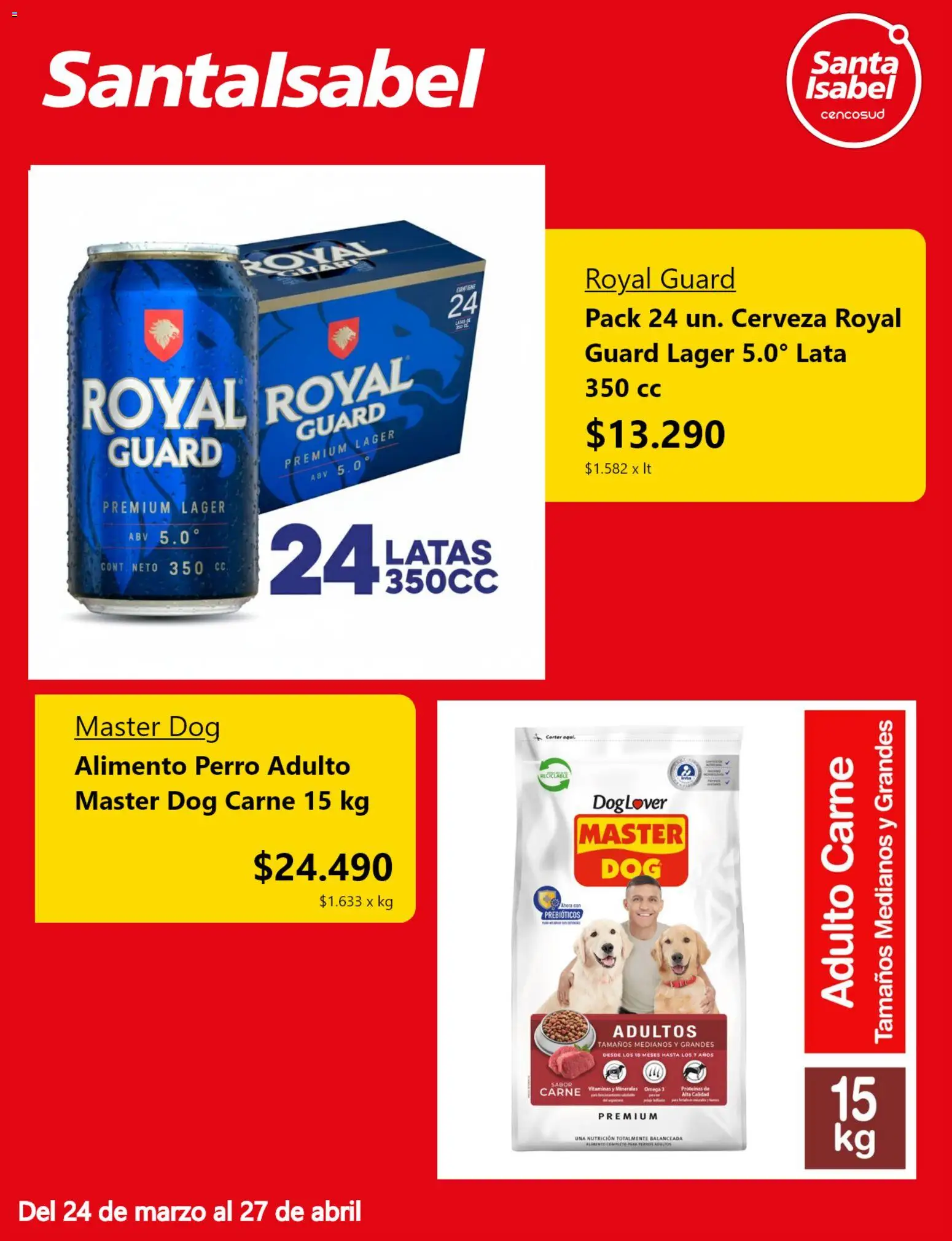 Santa Isabel ofertas  │ válido desde el 24.03.2026 | Página: 4 | Productos: Vitaminas, Cerveza