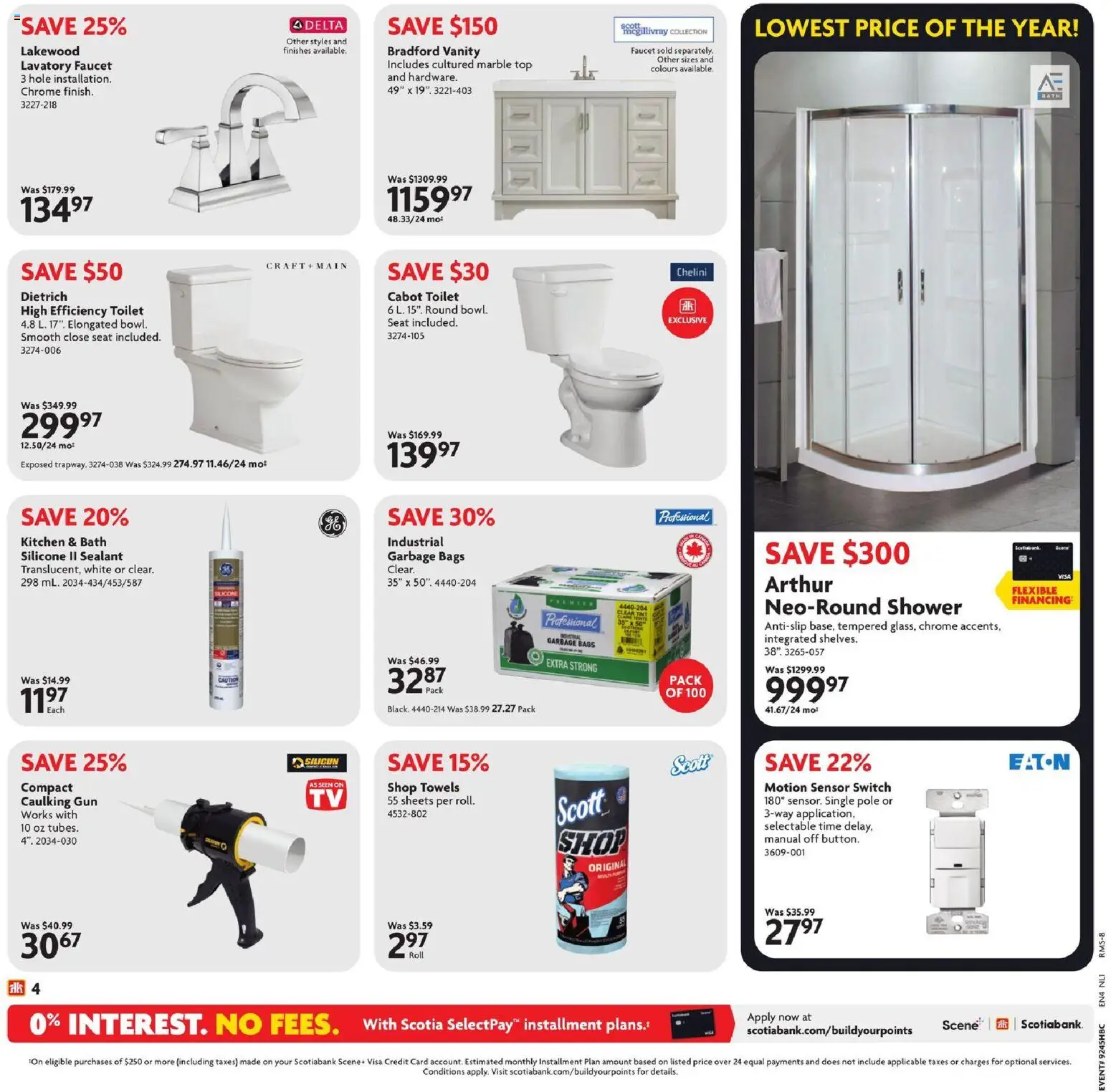 Home Hardware flyer valid from 06.11.2025 | Page: 5 | Products: Bath, Shower