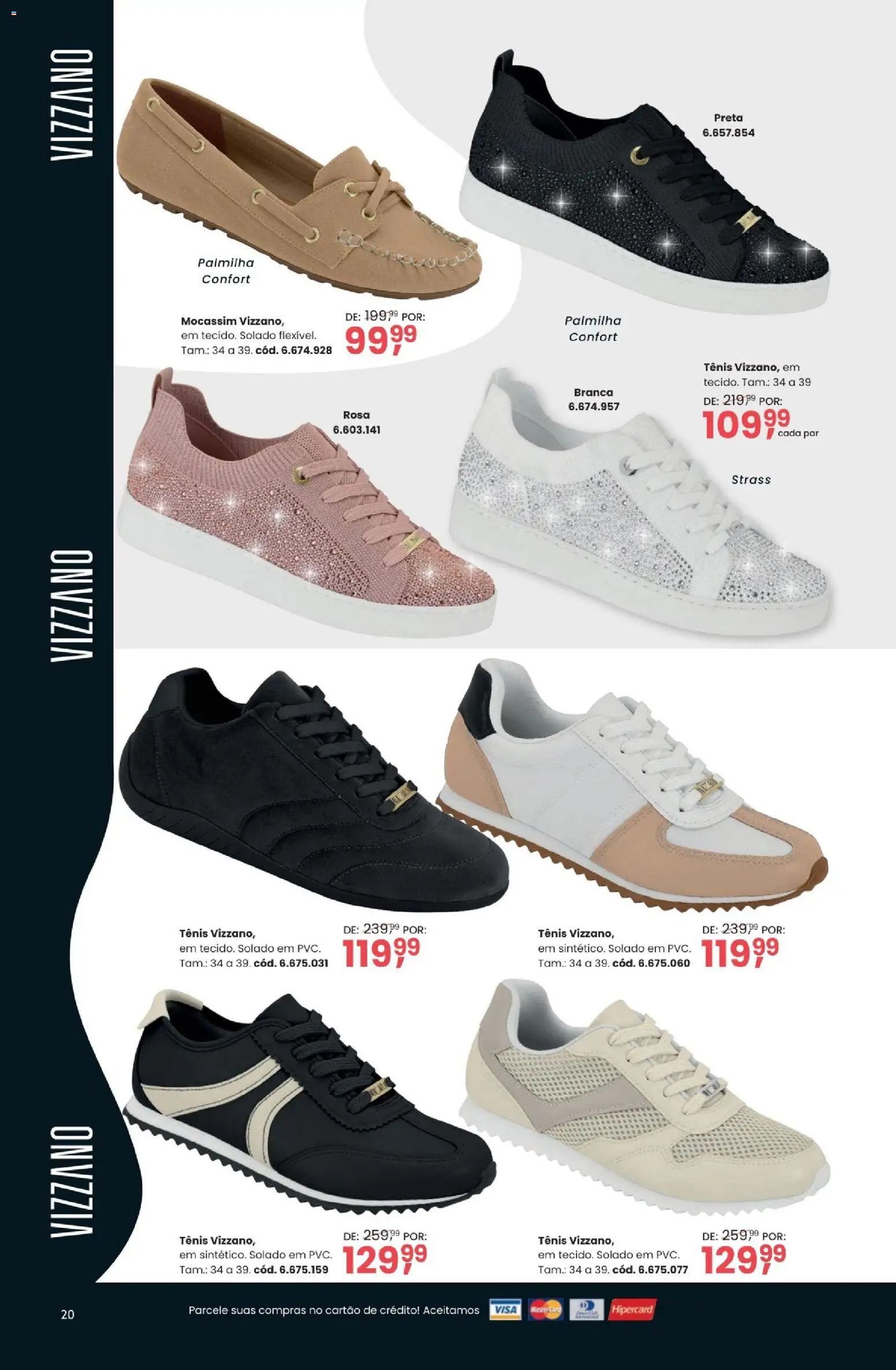 Quatro Estações Folheto - válido de 03.03.2026 | Página: 20 | Produtos: Tênis, Palmilha