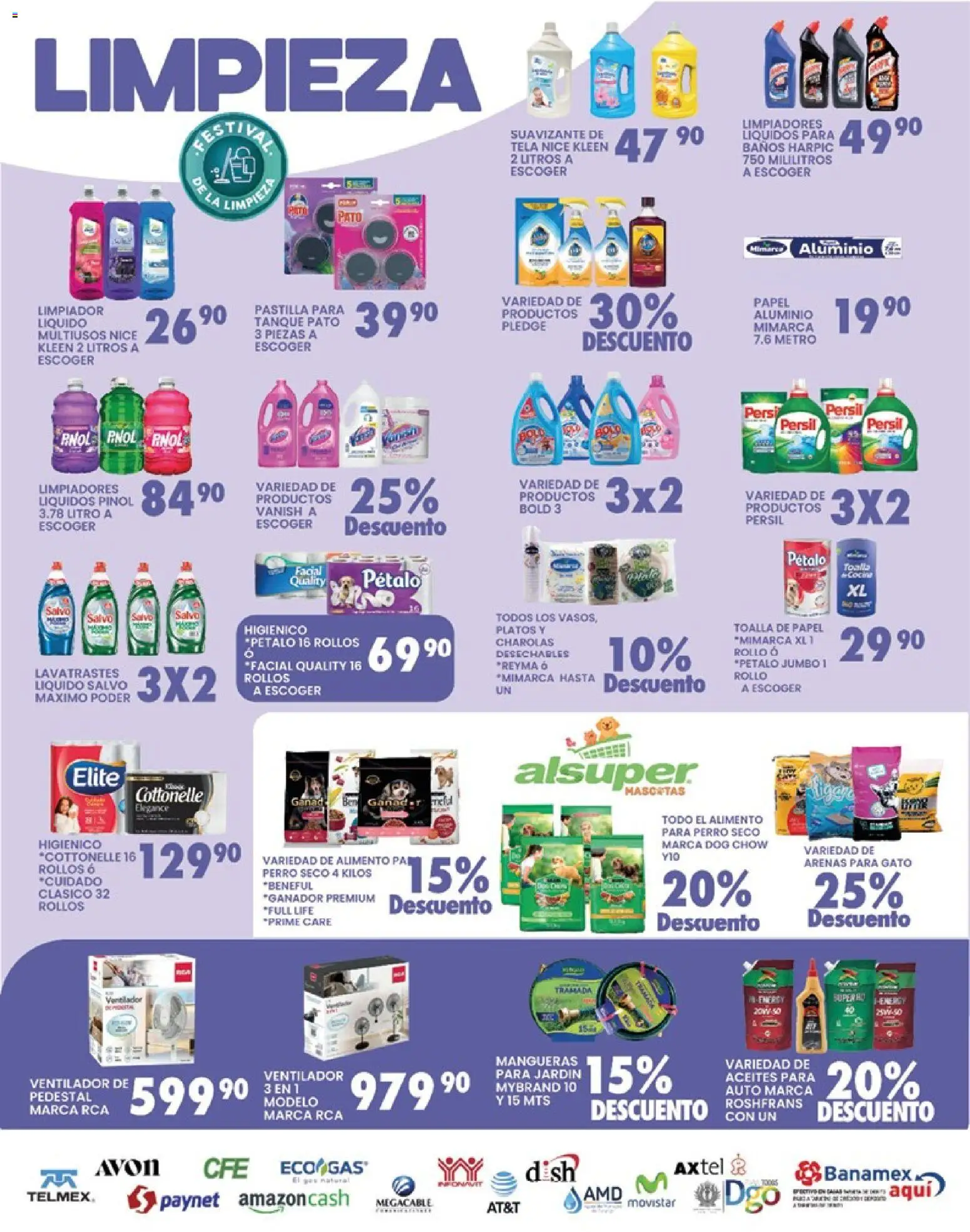 Nuevas ofertas de Alsuper válidas en toda la República Mexicana desde el 24.03.2026. ¡Encuentra las mejores ofertas en Alsuper folleto Durango! | Página: 5 | Productos: Suavizante, Limpiador, Toalla, Bowl