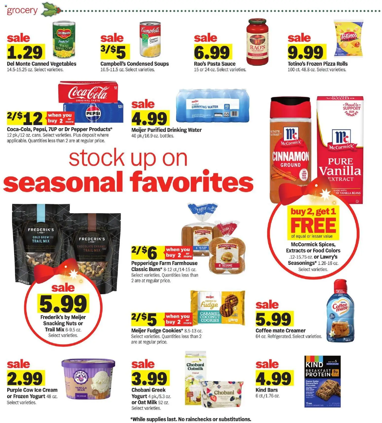 Meijer Weekly Ad - MI - valid from 03.12.2025 | Page: 3 | Products: Milk, Yogurt, Pasta, Nuts