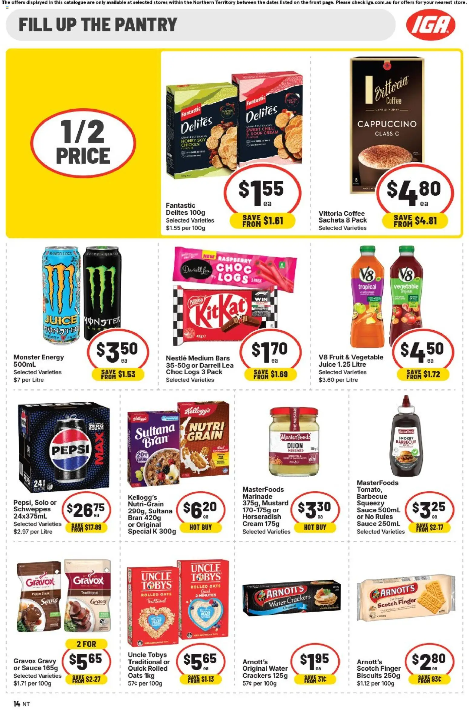 IGA catalogue - valid from 25.02.2026 | Page: 10 | Products: Honey, Water, Sauce, Scotch