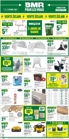 Preview of BMR weekly flyer / circulaire from shop BMR valid from 02.10.2025