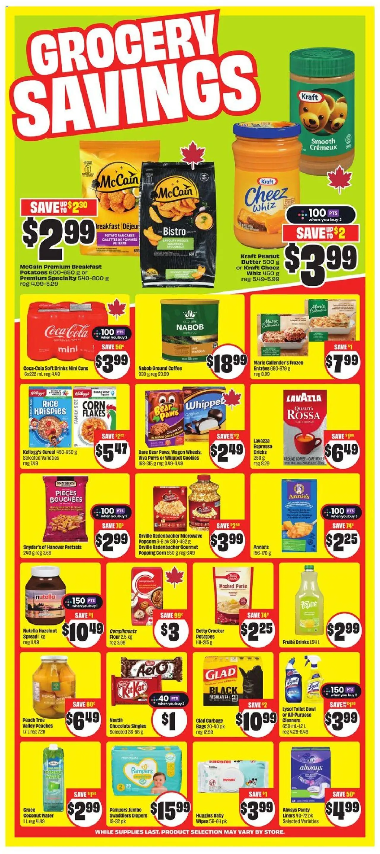 FreshCo flyer valid from 09.10.2025 | Page: 7 | Products: Flakes, Potatoes, Butter, Chocolate