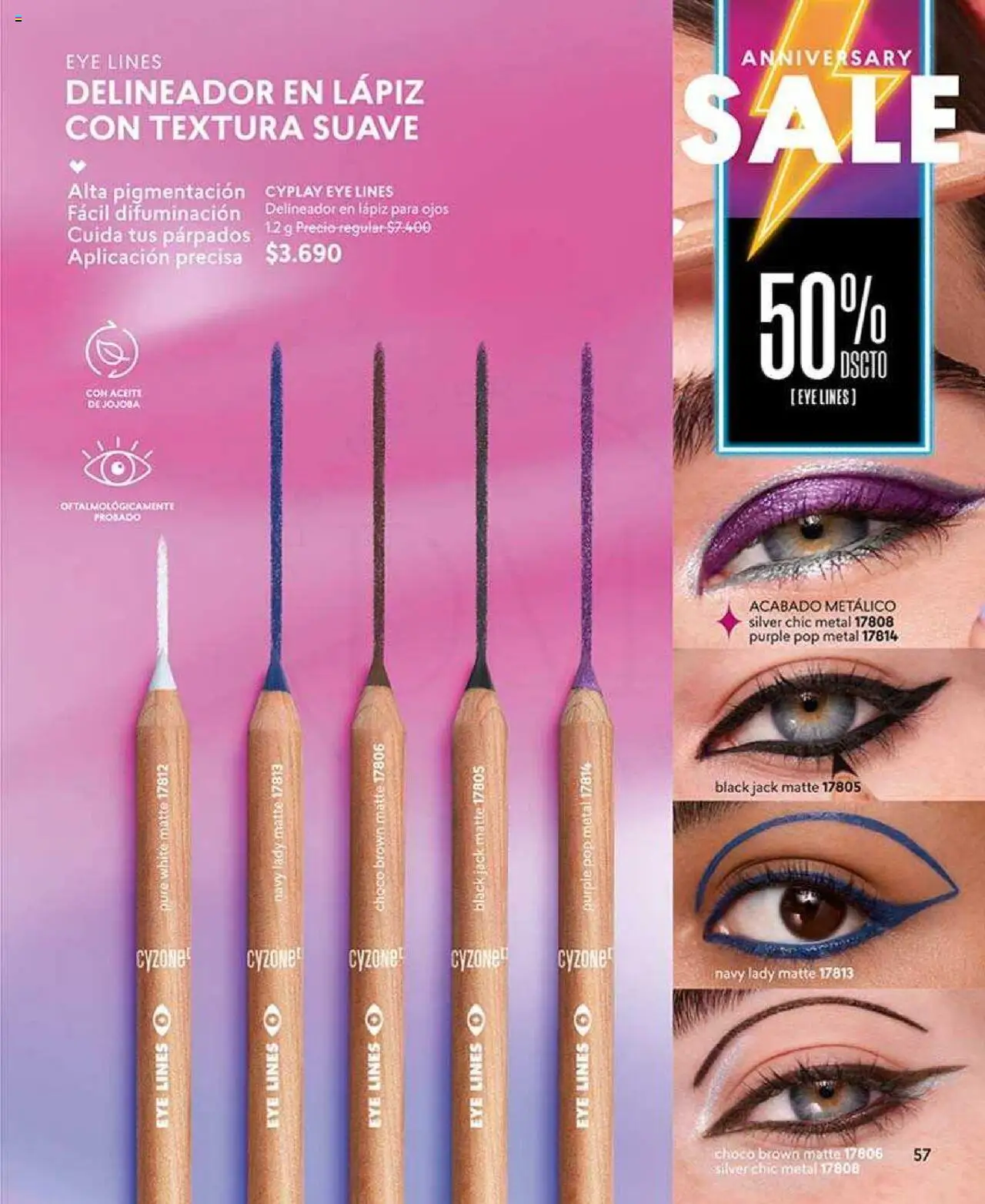 Catálogo CyZone Campaña 10 │ válido desde el 02.06.2025 | Página: 57 | Productos: Delineador, Aceite