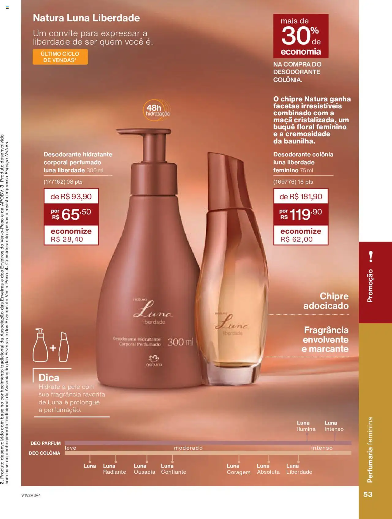 Natura Folheto - válido de 15.06.2025 | Página: 53 | Produtos: Fragrância, Desodorante, Revista, Base