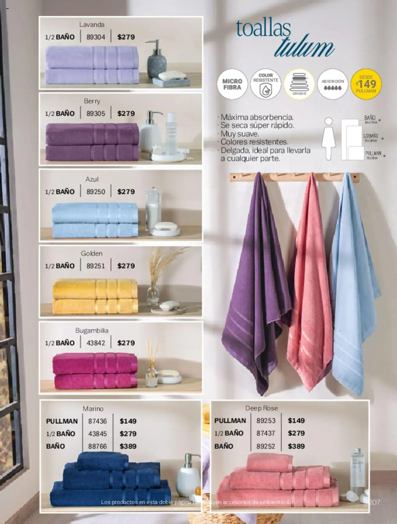 Nuevas ofertas de Vianney válidas en toda la República Mexicana desde el 07.03.2025. ¡Encuentra las mejores ofertas en Vianney catálogo Primavera! | Página: 211 | Productos: Toallas, Baño