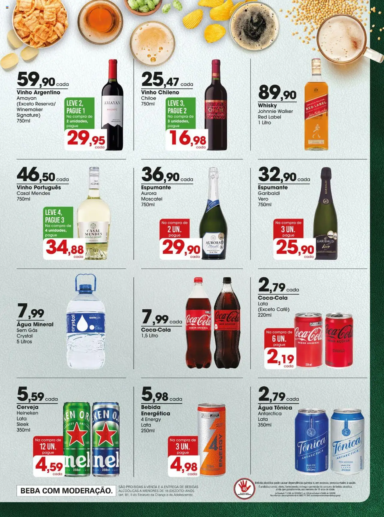 Zaffari Folheto - válido de 26.09.2025 | Página: 11 | Produtos: Whisky, Vinho, Cerveja, Água mineral