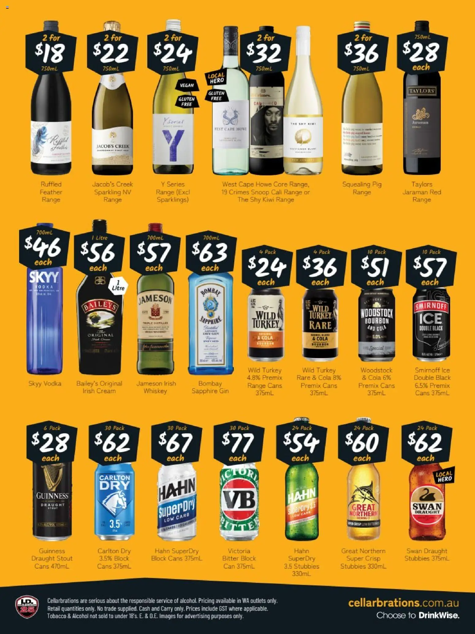 Cellarbrations catalogue - valid from 09.03.2026 | Page: 2 | Products: Bourbon, Gin, Vodka, Whiskey