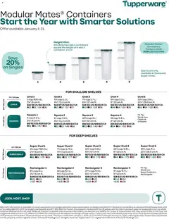 Preview of Tupperware weekly flyer from shop Tupperware valid from 01.01.2026