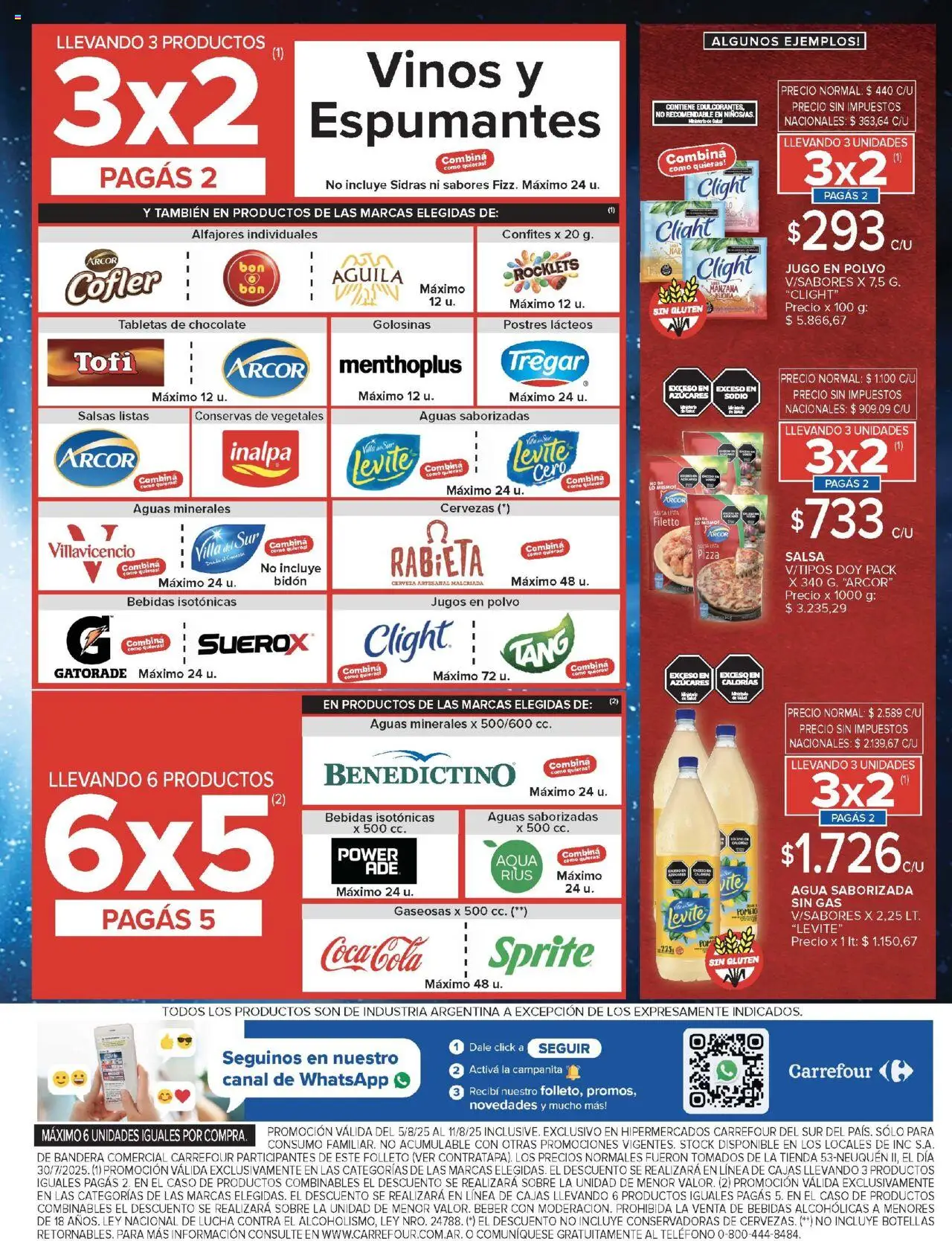 Carrefour ofertas - Comodoro │ válido desde el 05.08.2025 | Página: 6 | Productos: Sobre, Polvo, Agua, Cerveza