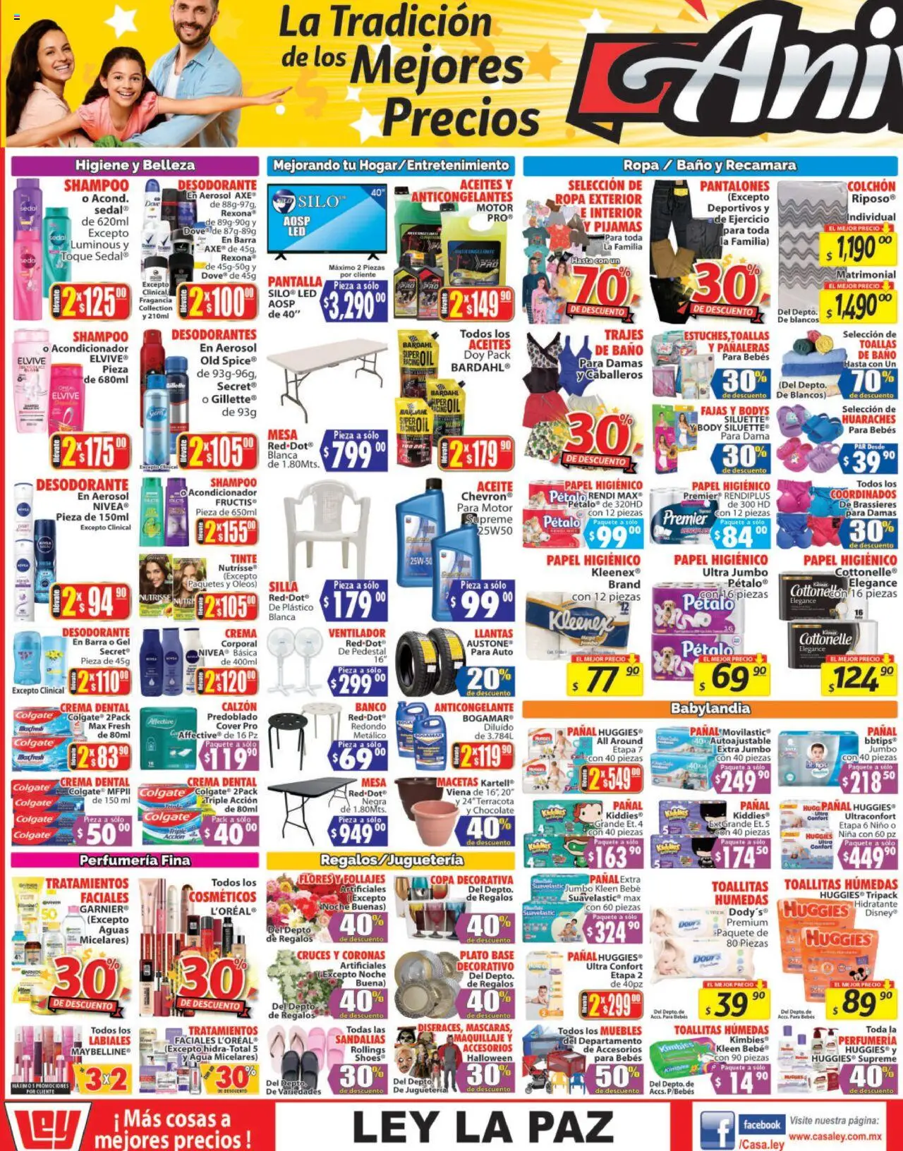 Nuevas ofertas de Casa Ley válidas en toda la República Mexicana desde el 16.10.2025. ¡Encuentra las mejores ofertas en Casa Ley - Folleto La Tradición de los Mejores Precios! | Página: 3 | Productos: Ropa, Body, Baño, Acondicionador