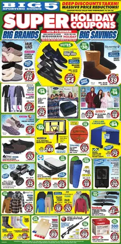 Preview of Big 5 Sporting Goods weekly ads valid from 19.12.2025