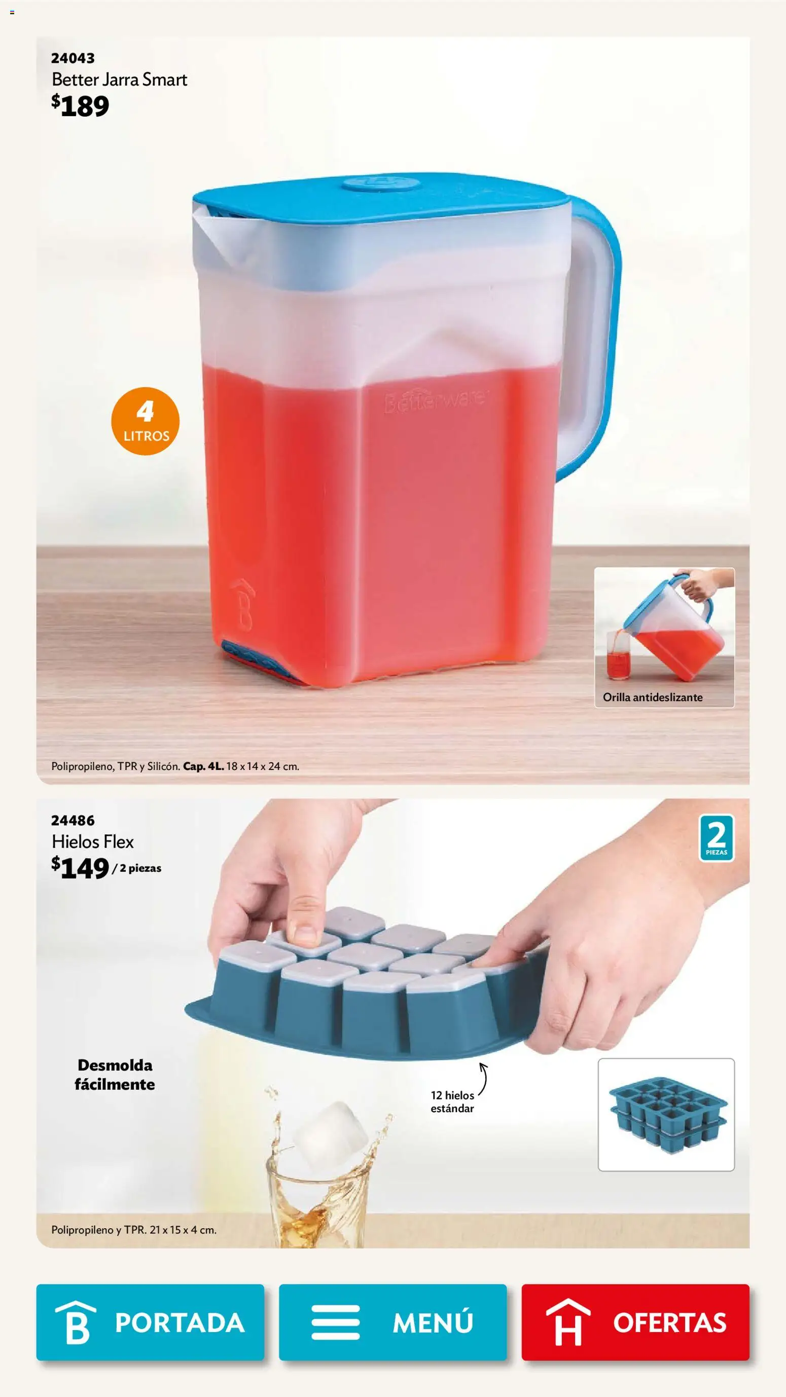 Nuevas ofertas de Betterware válidas en toda la República Mexicana desde el 02.02.2026. ¡Encuentra las mejores ofertas en Betterware campaña 2 2026! | Página: 75 | Productos: Jarra