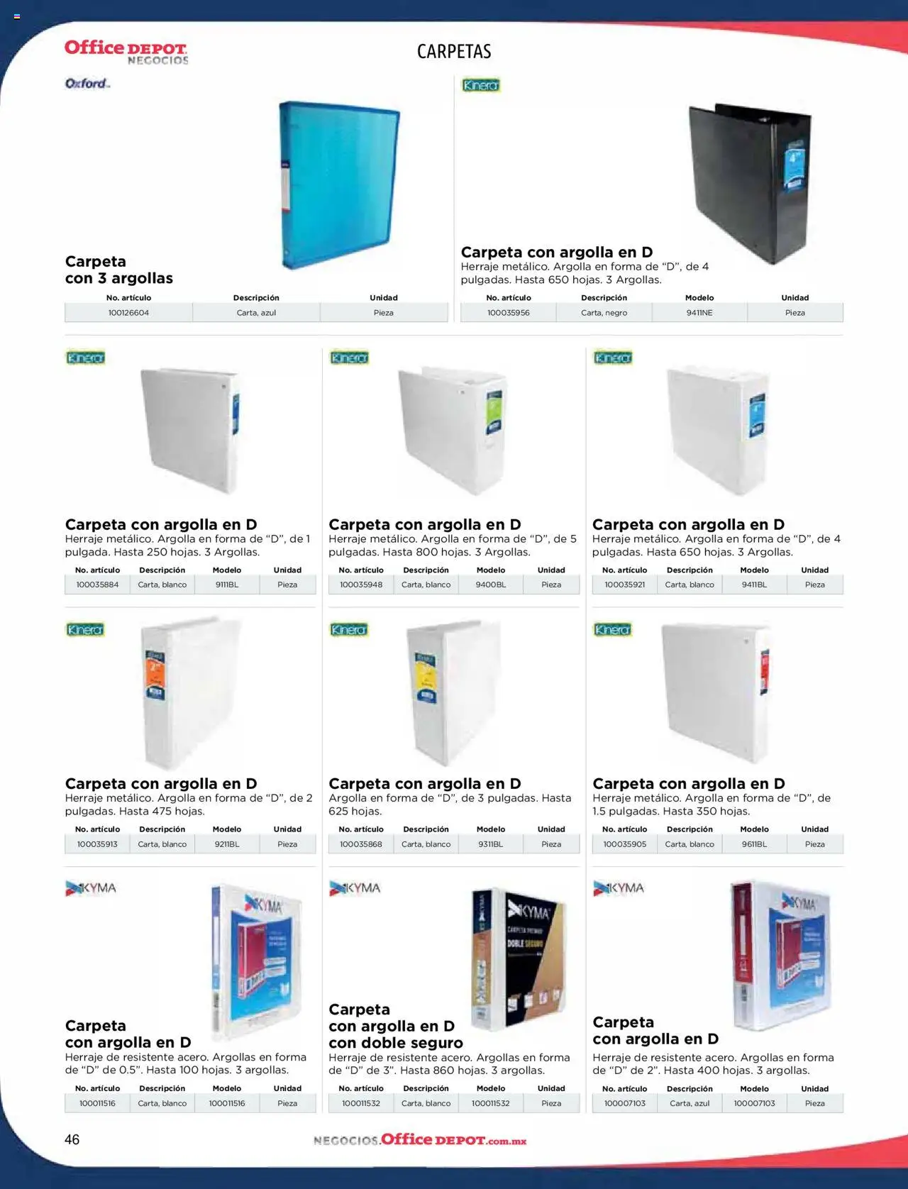 Nuevas ofertas de Office Depot válidas en toda la República Mexicana desde el 09.01.2025. ¡Encuentra las mejores ofertas en Office Depot catálogo 2025! | Página: 48