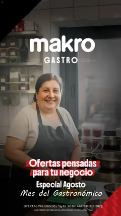 Vista previa Makro ofertas Gastronómicas válido desde el 14.08.2025