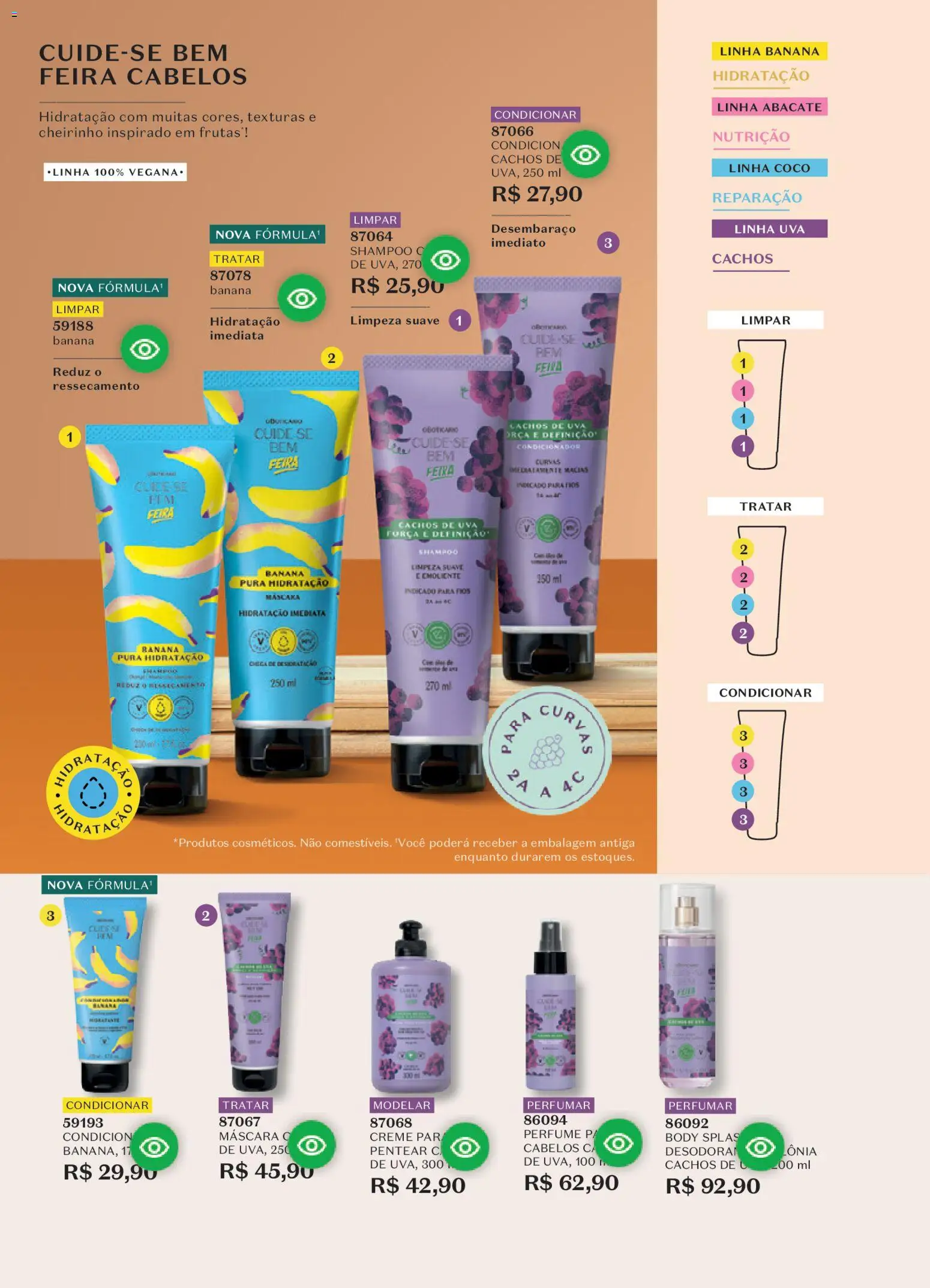 O Boticário Folheto - válido de 26.12.2025 | Página: 186 | Produtos: Shampoo, Condicionador, Creme, Body