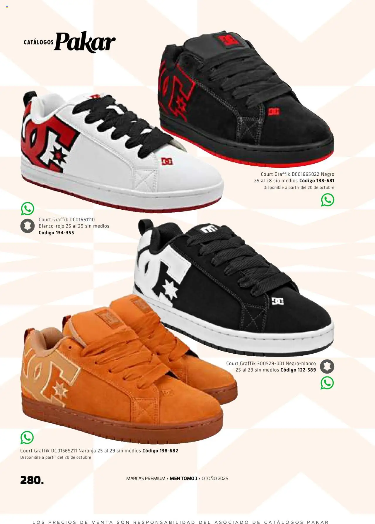 Nuevas ofertas de SC Pakar válidas en toda la República Mexicana desde el 29.08.2025. ¡Encuentra las mejores ofertas en SC Pakar - Catálogo Otoño Men Tomo 1! | Página: 280