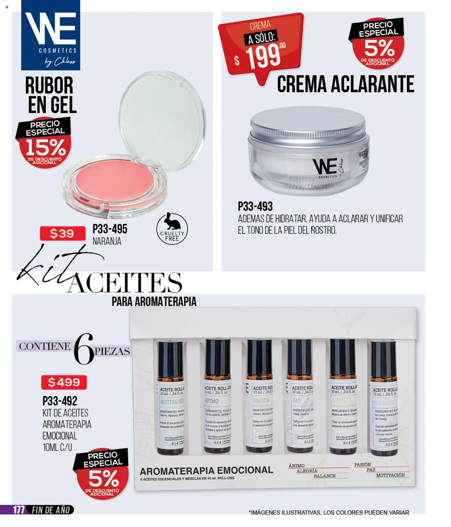 Nuevas ofertas de Cklass válidas en toda la República Mexicana desde el 15.12.2025. ¡Encuentra las mejores ofertas en Cklass catálogo Rebajas fin de año ropa! | Página: 178 | Productos: Crema, Aceite, Rubor, Aclarante