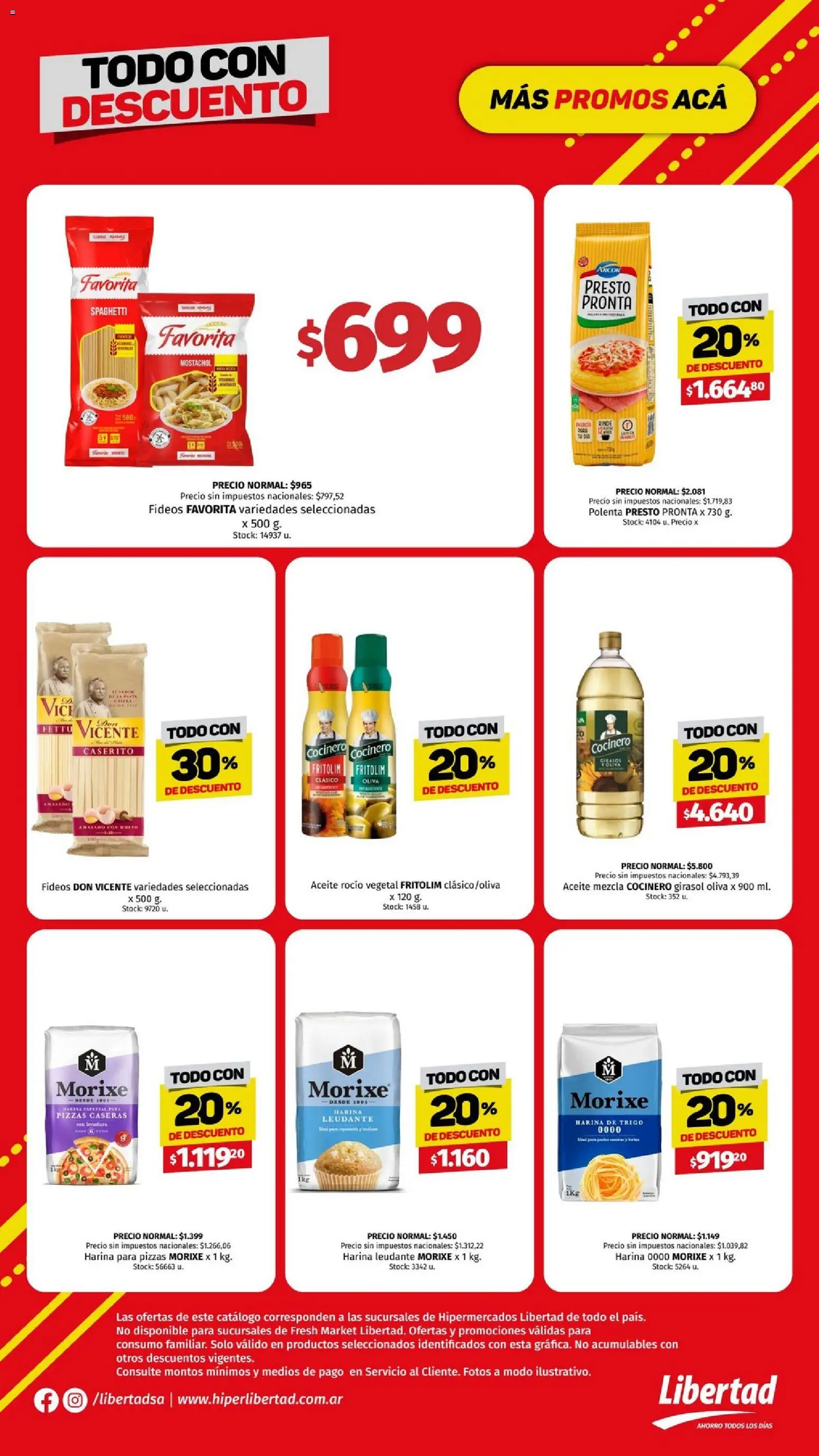 Hipermercado Libertad - Todo con sem 01 │ válido desde el 30.12.2025 | Página: 2 | Productos: Harina, Aceite, Polenta, Fideos