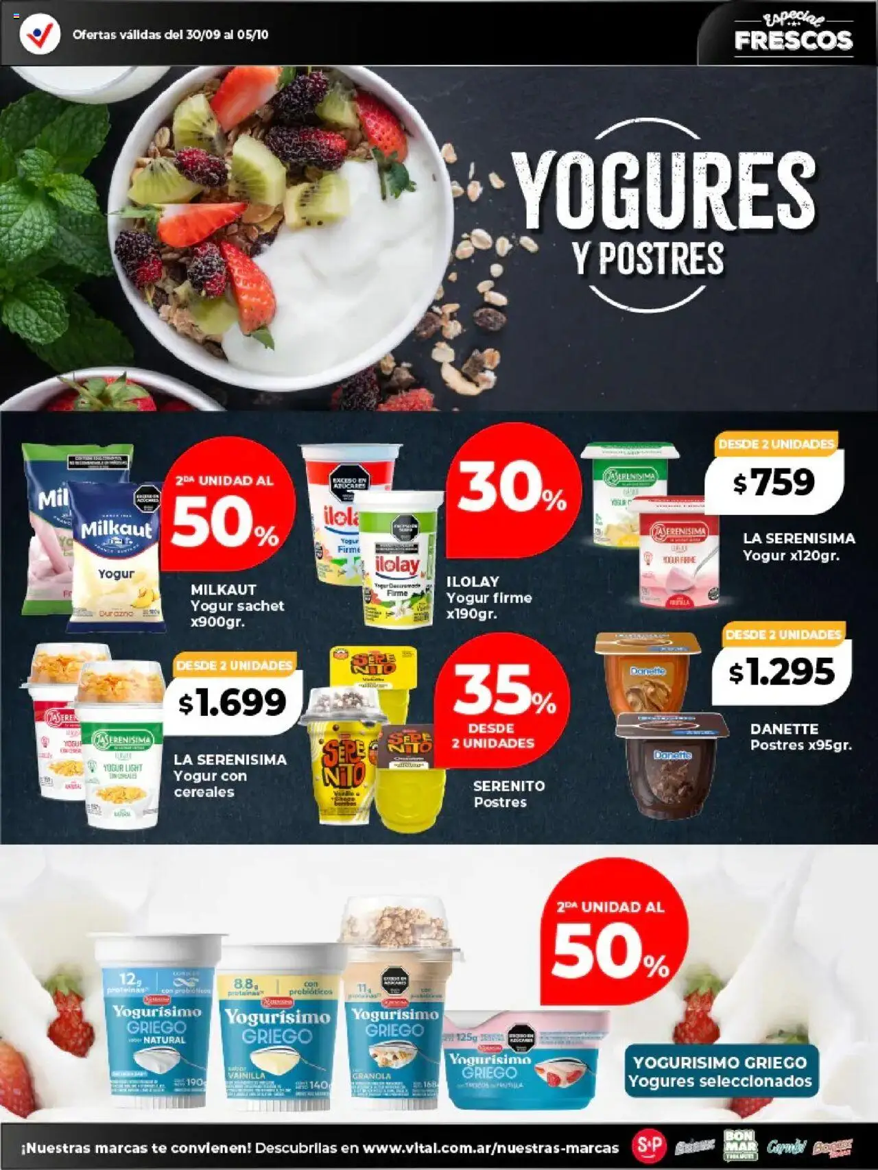 Vital - Especial de frescos │ válido desde el 30.09.2025 | Página: 5 | Productos: Yogur, Té, Cereales