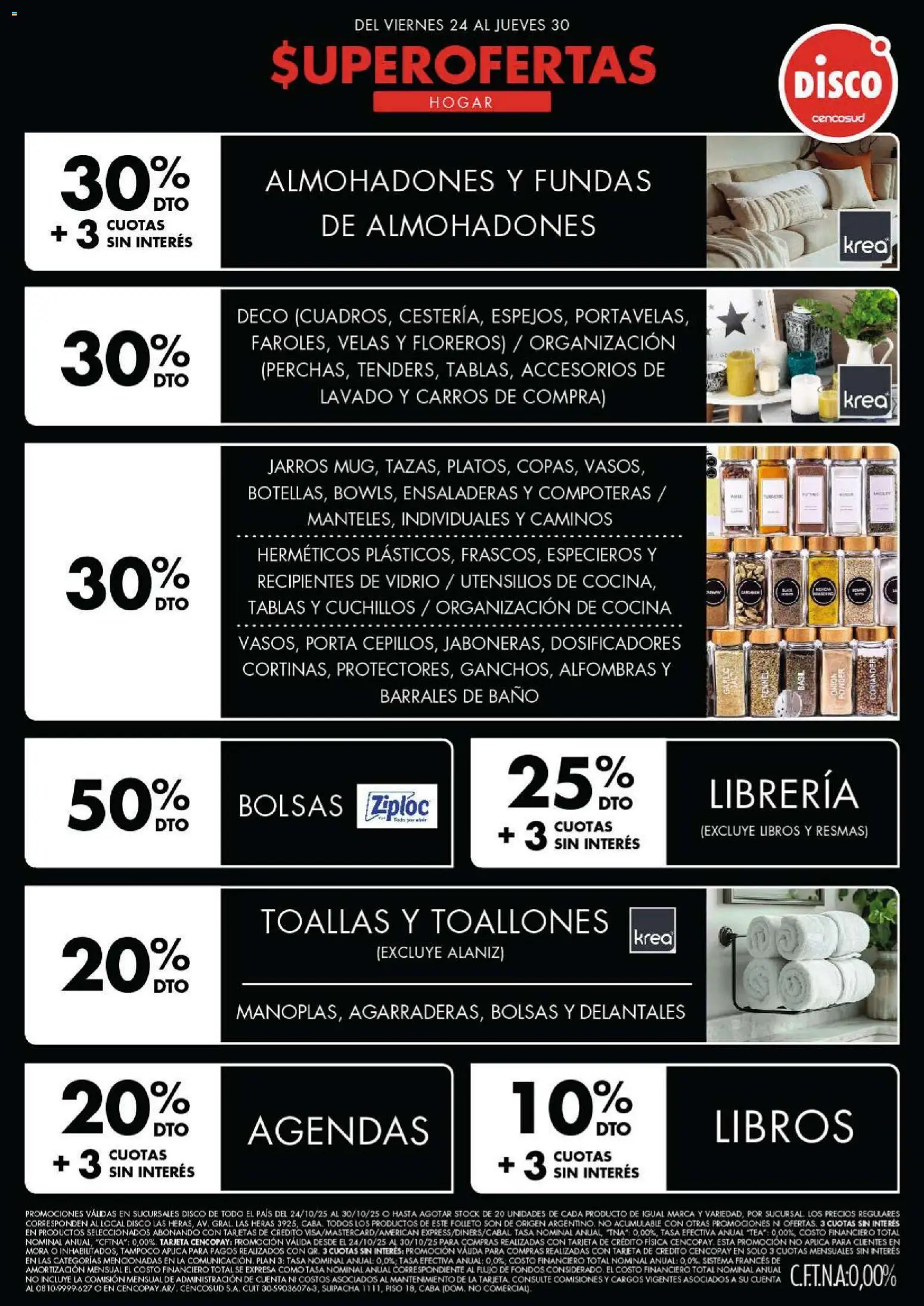 Disco - Ofertas | Electro, T. Libre y más │ válido desde el 24.10.2025 | Página: 3 | Productos: Disco, Cocina, Toallas, Baño