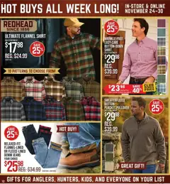 Preview of Cabela's weekly ads valid from 24.11.2025 | Page: 12 | Products: Shirt, Jeans
