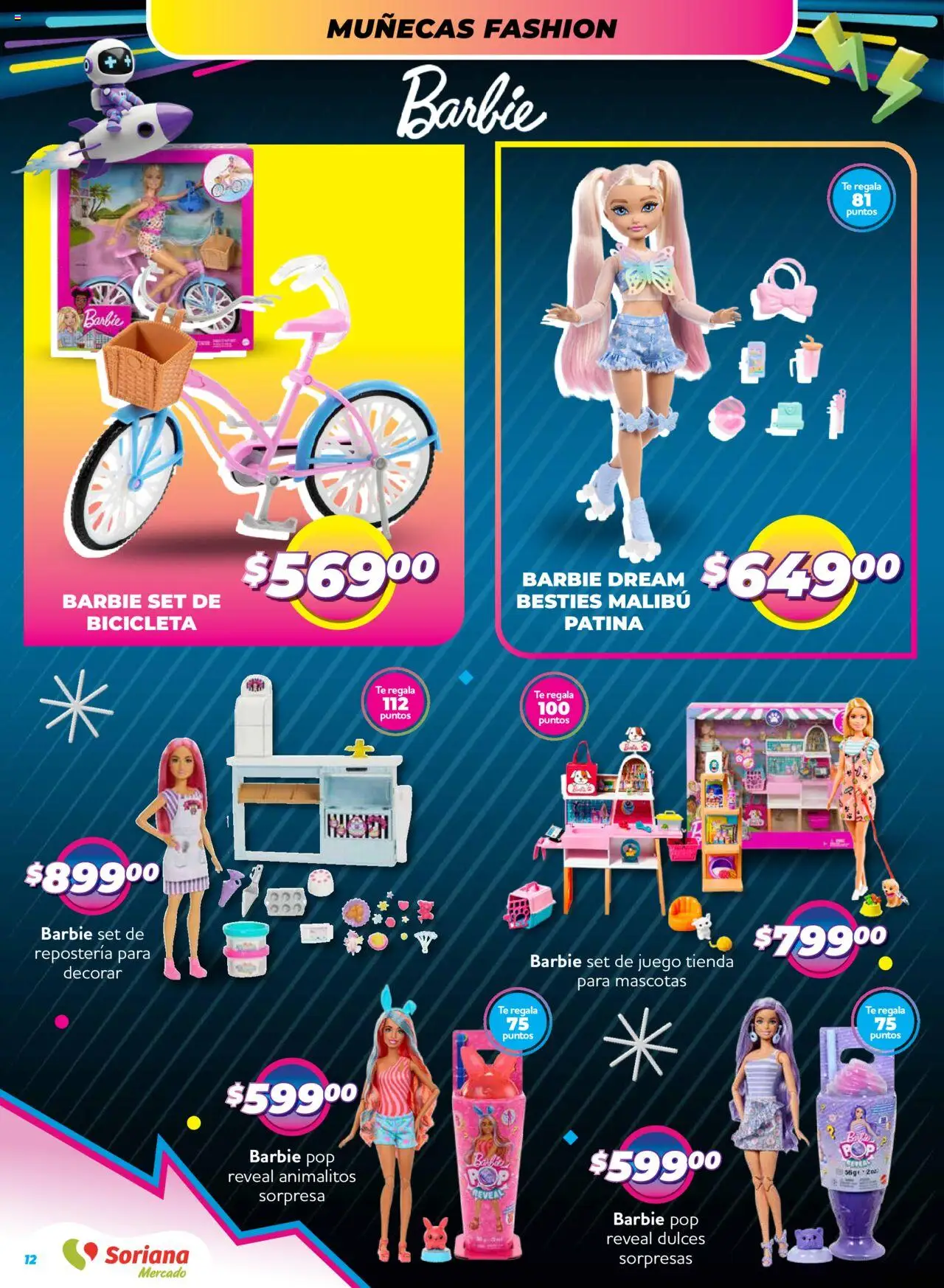 Nuevas ofertas de Soriana válidas en toda la República Mexicana desde el 09.10.2025. ¡Encuentra las mejores ofertas en Soriana - Reino de los Juguetes Mercado Nacional! | Página: 12 | Productos: Dulces, Juego, Té
