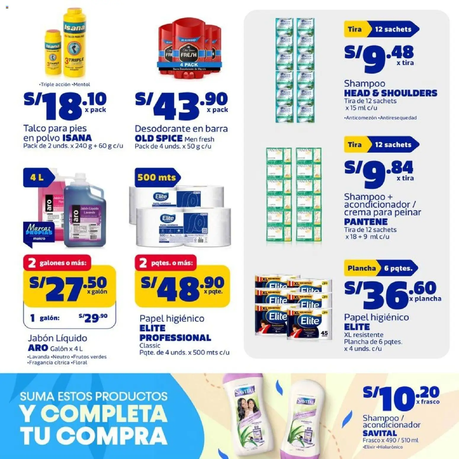 Catálogo Makro válido desde 26.02.2026 | Página: 21 | Productos: Shampoo, Jabón, Crema, Polvo