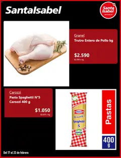 Santa Isabel ofertas  válido desde el 17.02.2026 | Página: 2 | Productos: Pollo, Pasta, Fuente