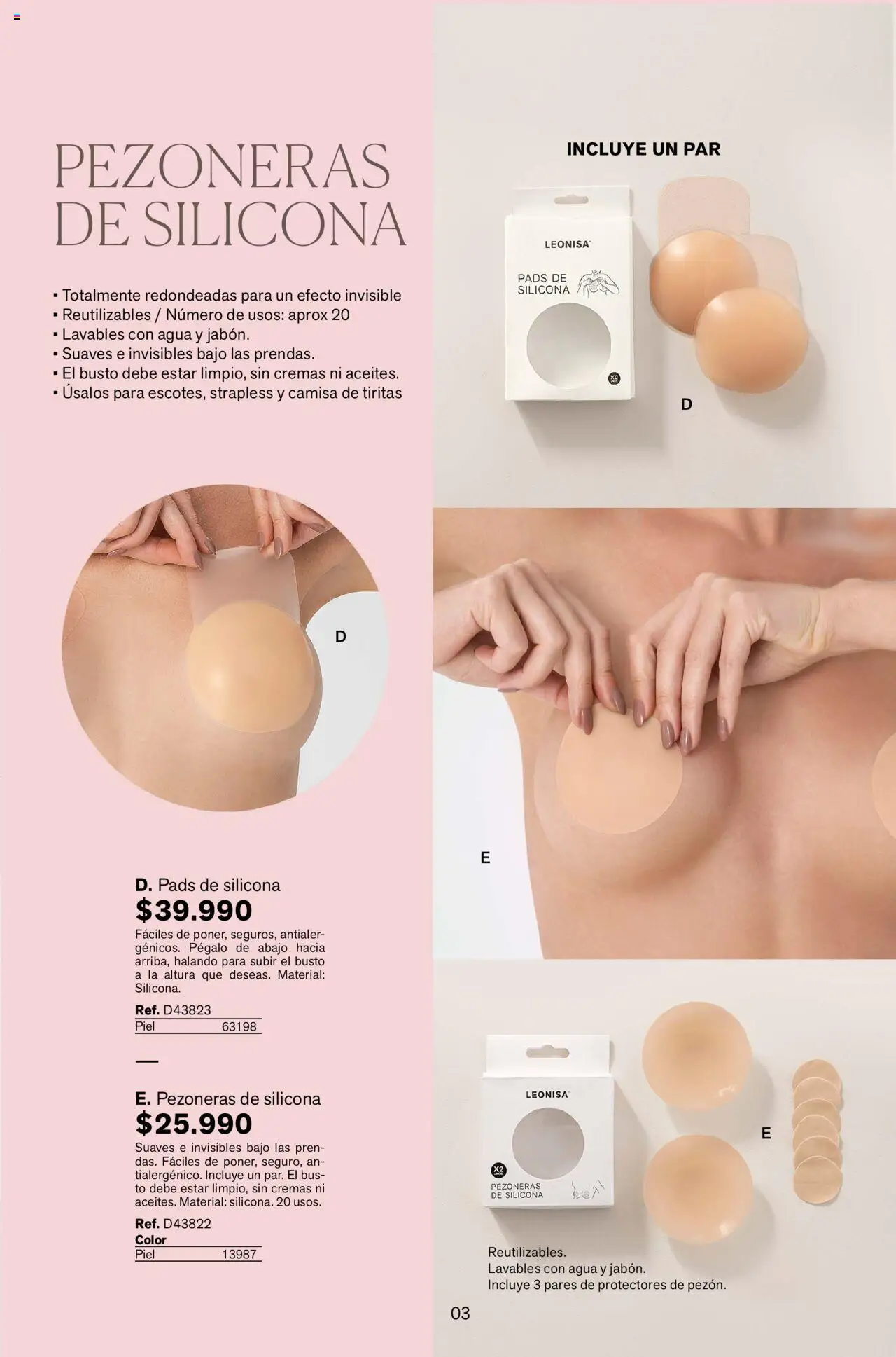Leonisa revista - valida desde el 01.09.2025 | Página: 3 | Productos: Agua, Camisa
