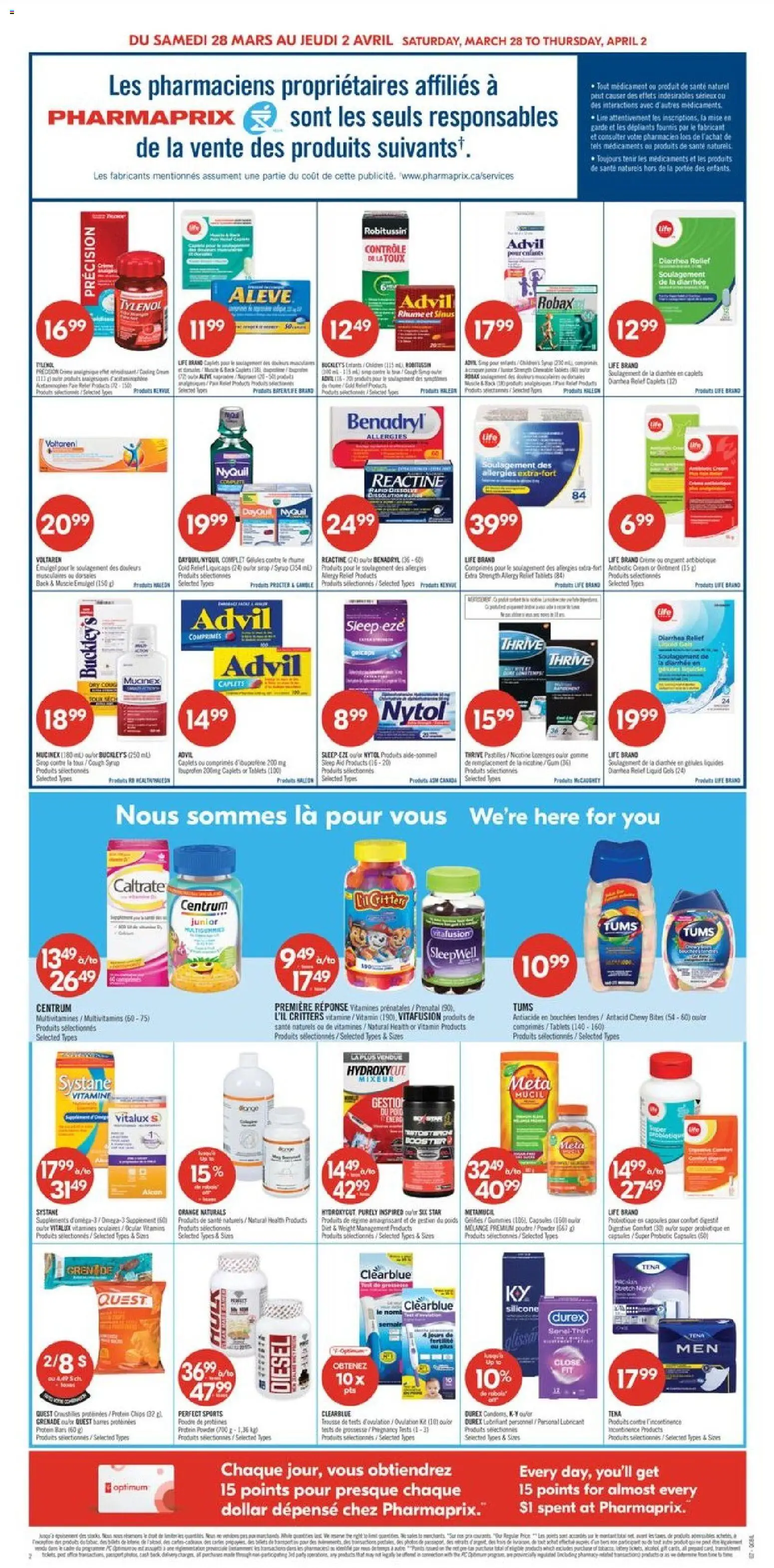 Pharmaprix flyer valid from 27.03.2026 | Page: 4 | Products: Cream, Powder, Shoes