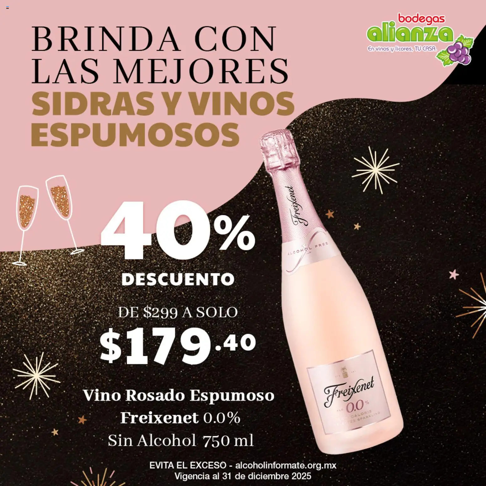 Nuevas ofertas de Bodegas Alianza válidas en toda la República Mexicana desde el 29.12.2025. ¡Encuentra las mejores ofertas en Bodegas Alianza catálogo Brinda con las mejores Sidras y Vinos ! | Página: 2 | Productos: Vino