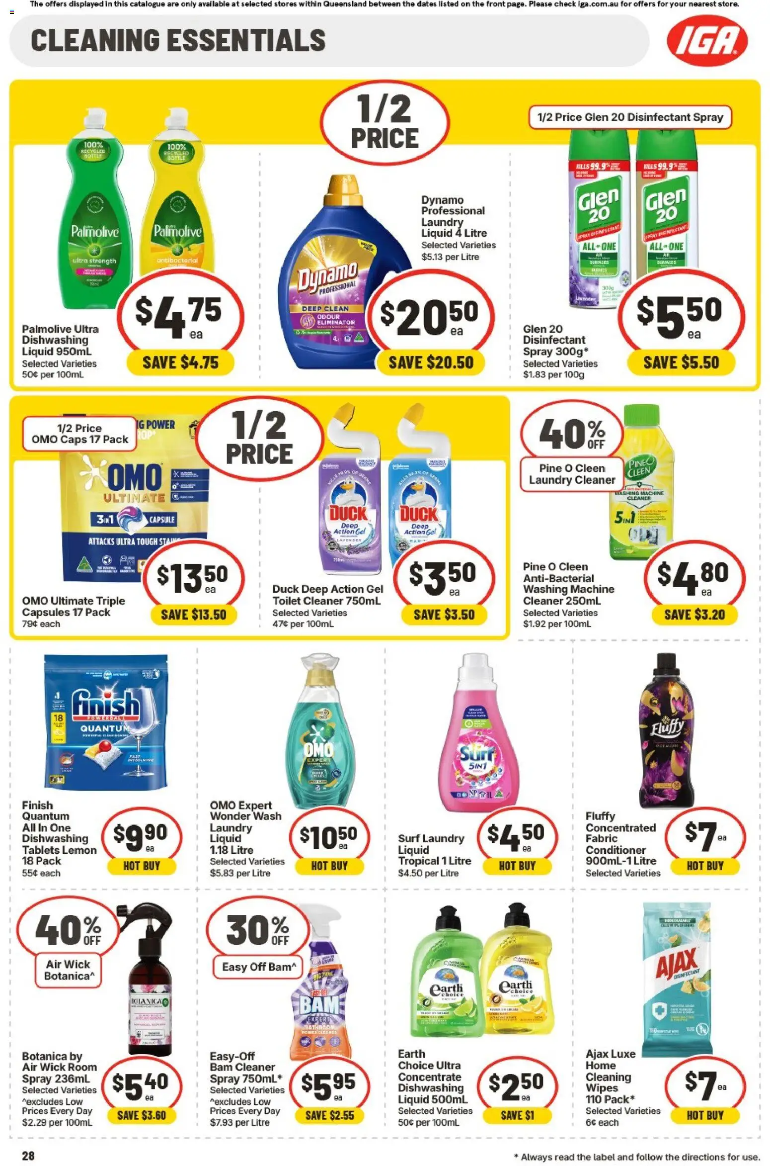 IGA catalogue - valid from 08.04.2026 | Page: 31 | Products: Cleaner, Lemon, Laundry, Washing machine