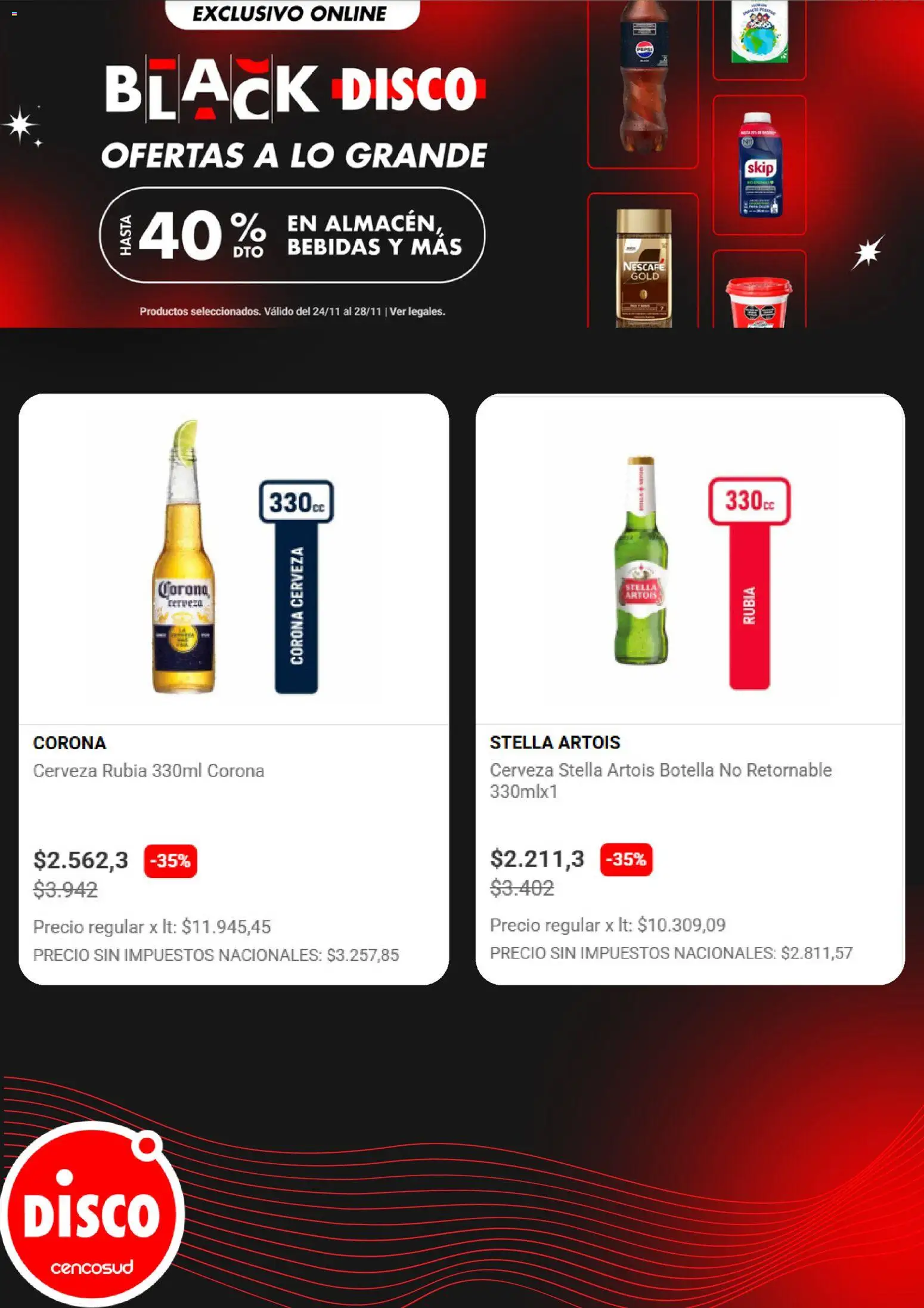 Disco - Black Friday │ válido desde el 24.11.2025 | Página: 5 | Productos: Disco, Botella, Cerveza